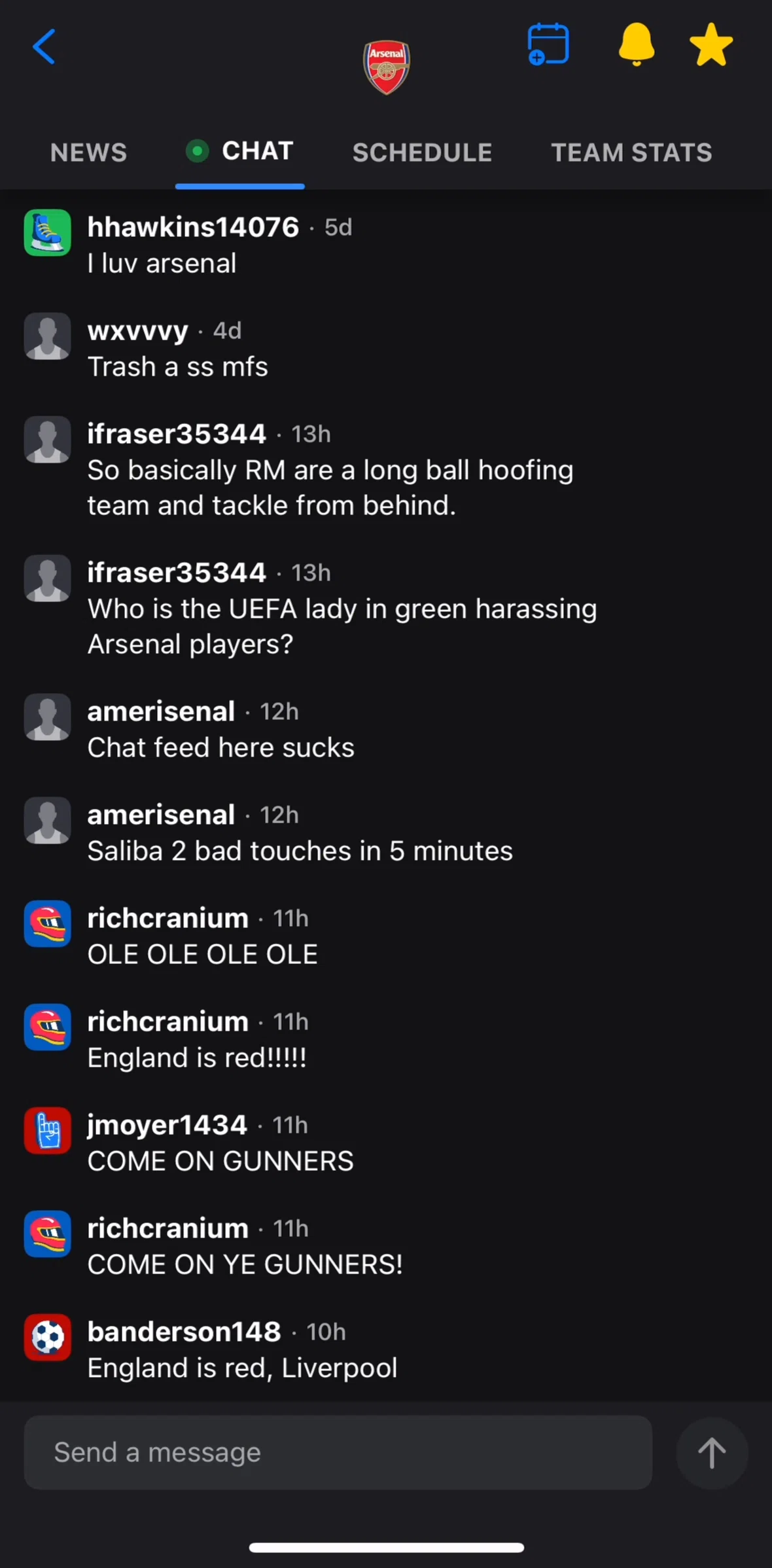 theScore Screen screen in the Chatting in live chat flow