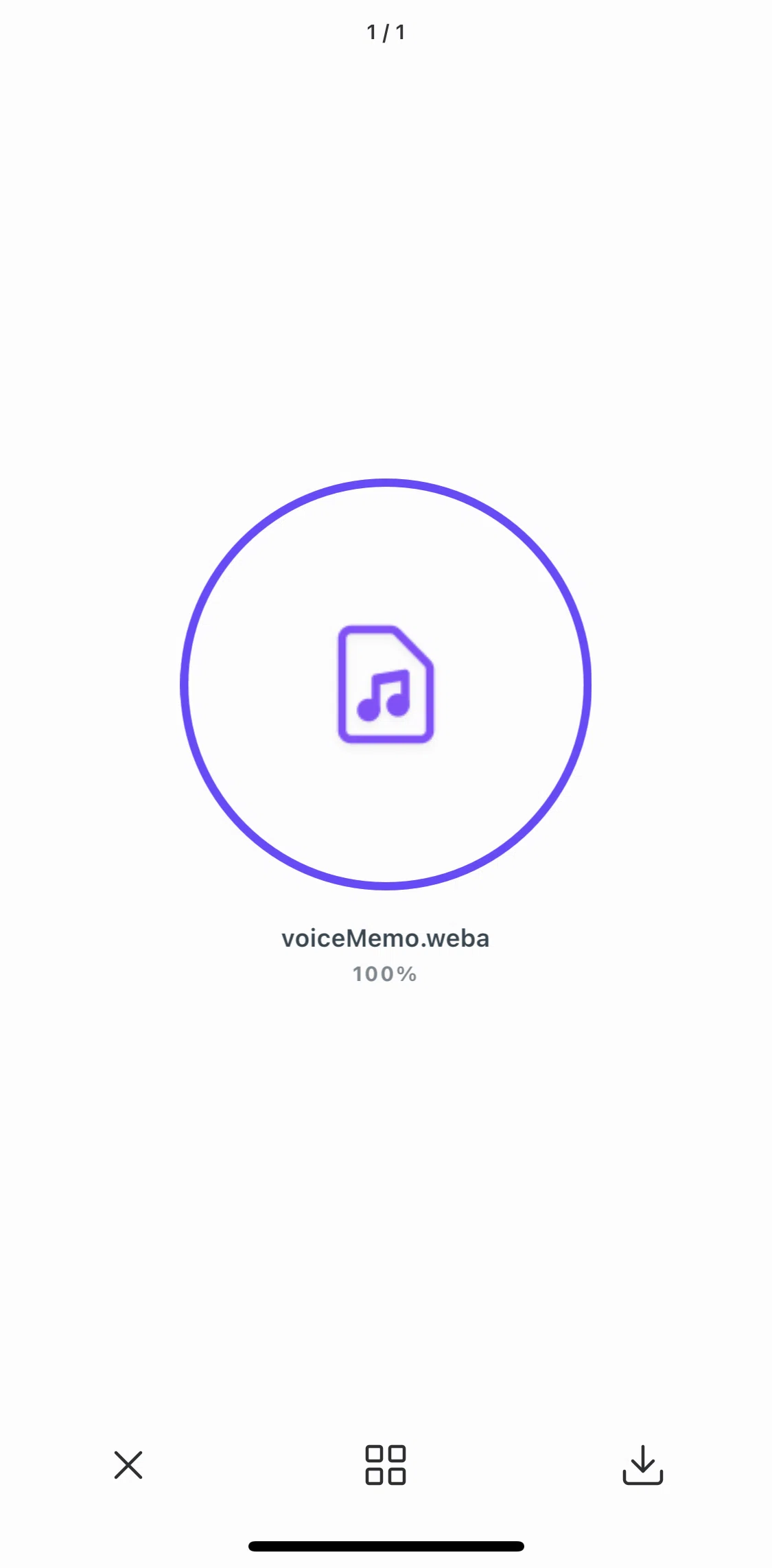 Threads Screen screen in the View attachments flow