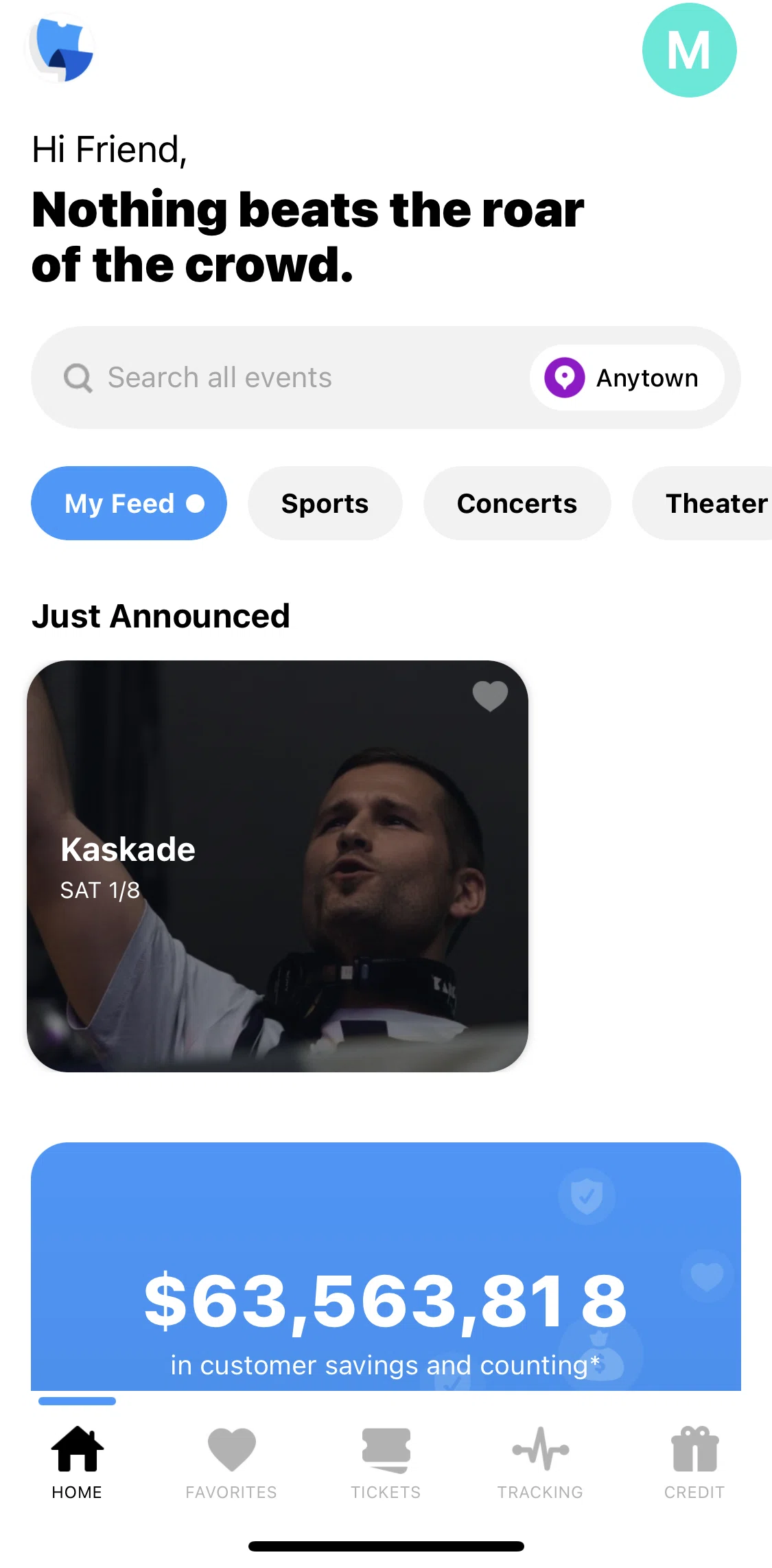 TickPick Screen screen in the Editing location flow