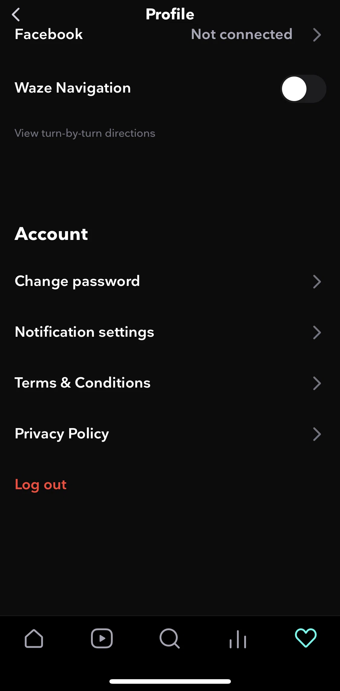TIDAL Screen screen in the Terms and conditions flow