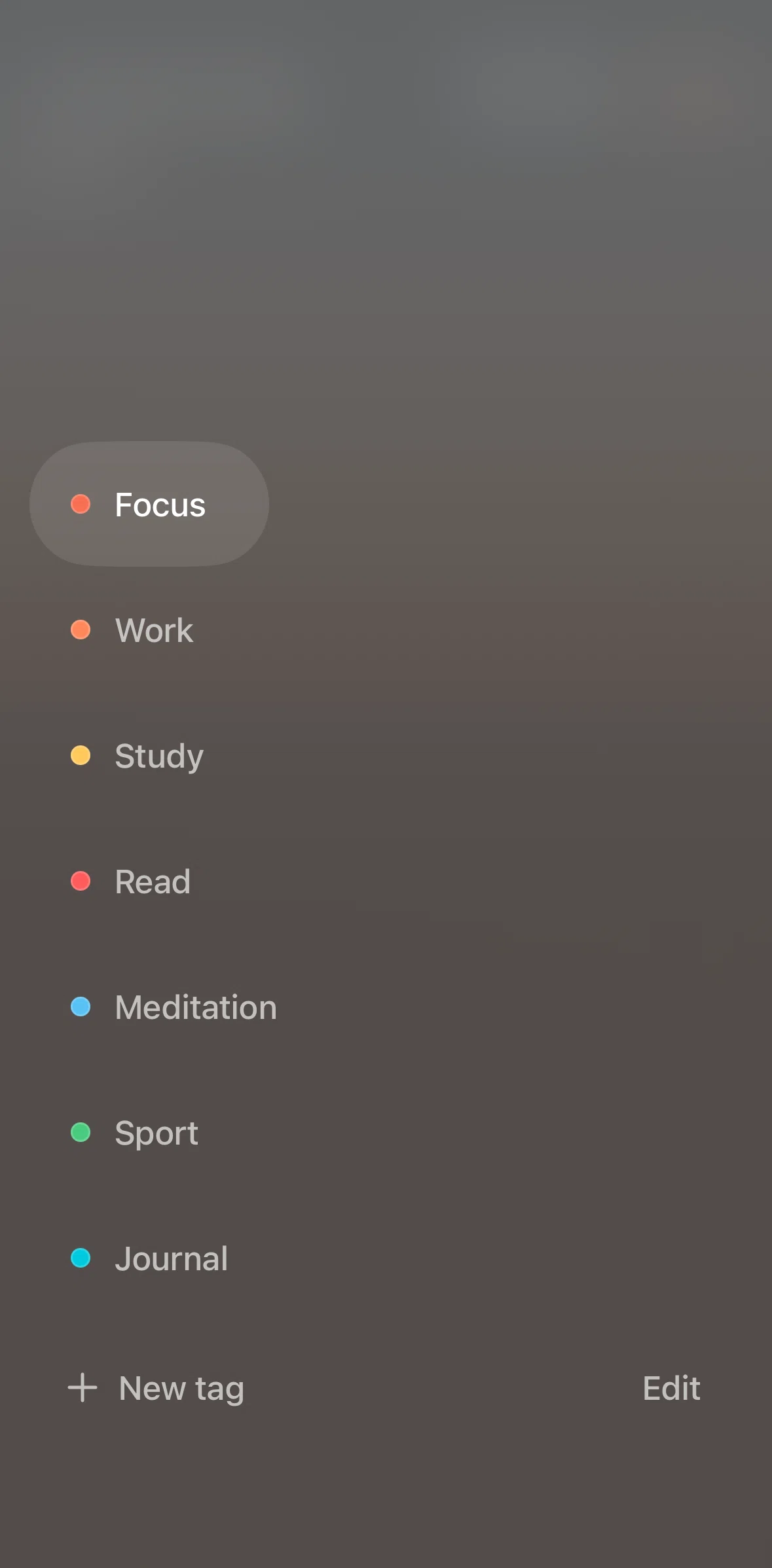 TIDE Screen screen in the Deleting a tag flow