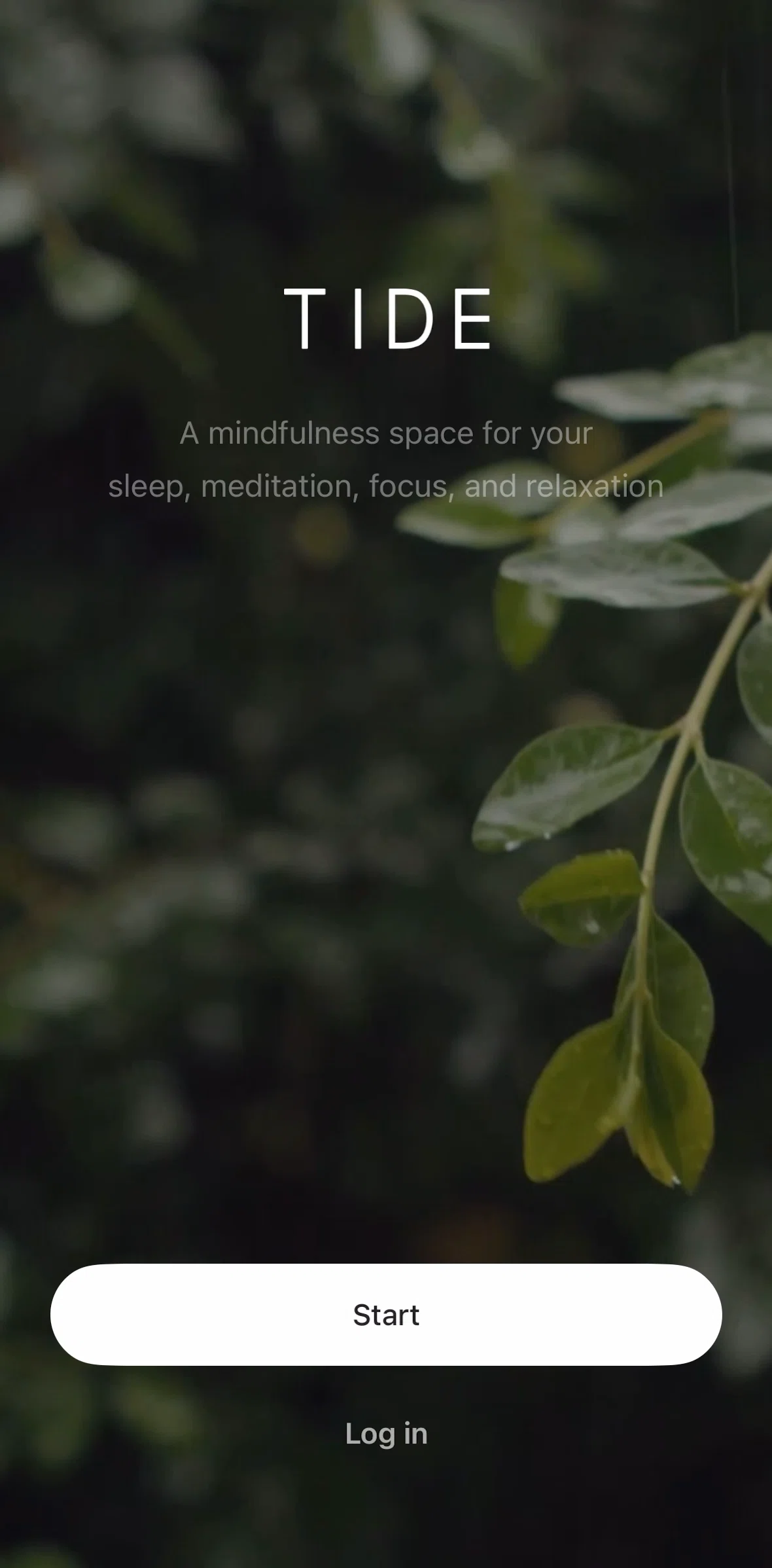 TIDE Screen screen in the Onboarding flow