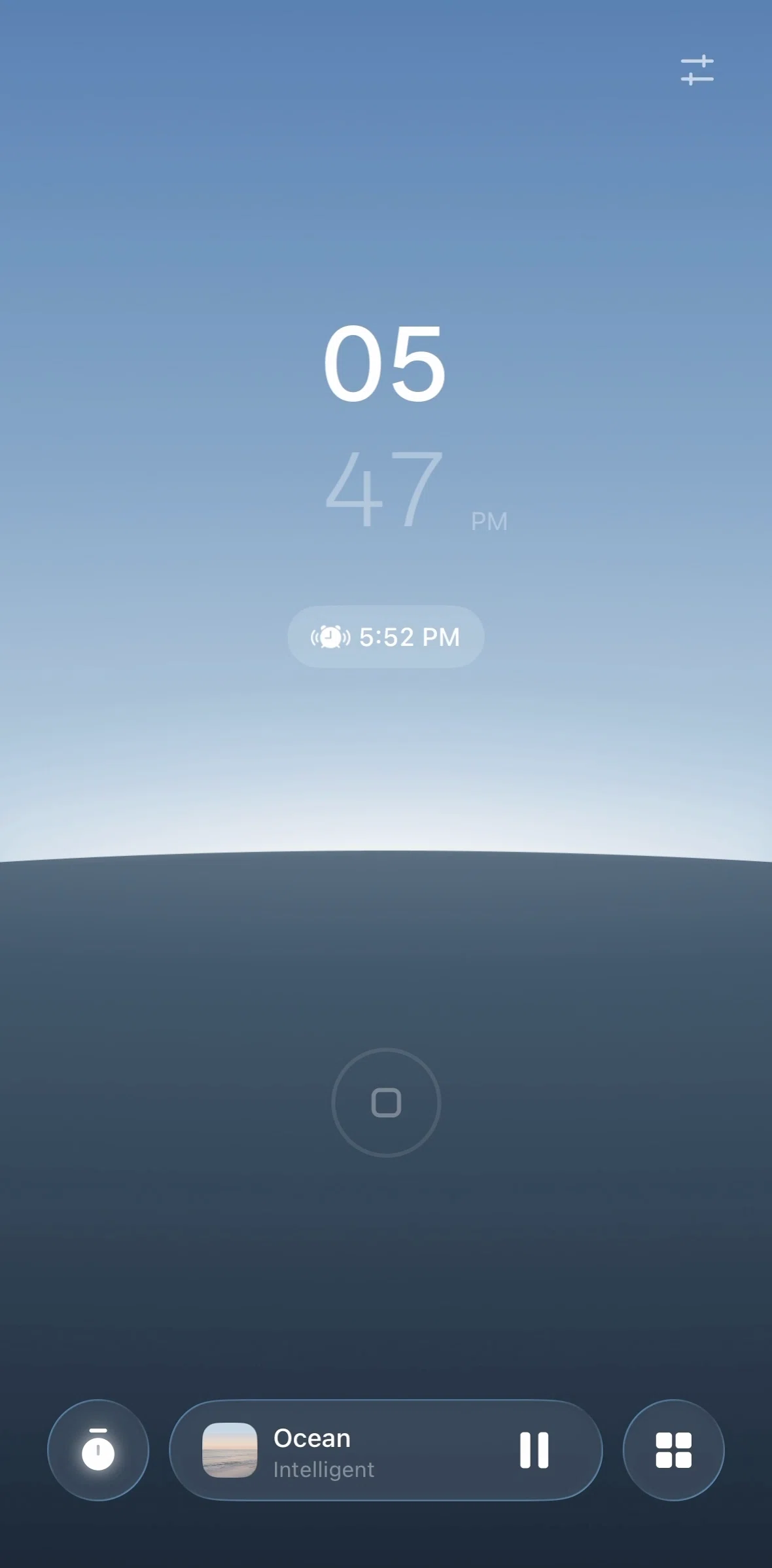 TIDE Screen screen in the Stopping a nap flow