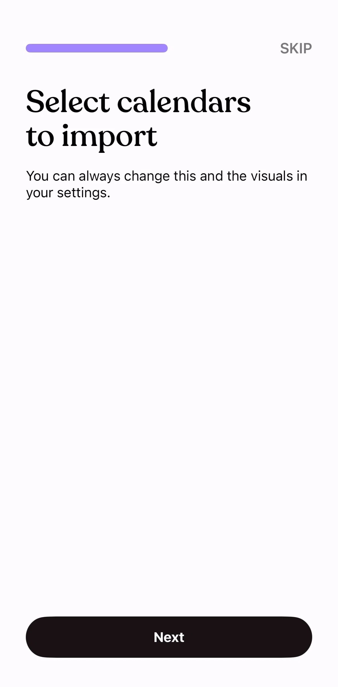 Tiimo Screen screen in the Adding morning routines flow