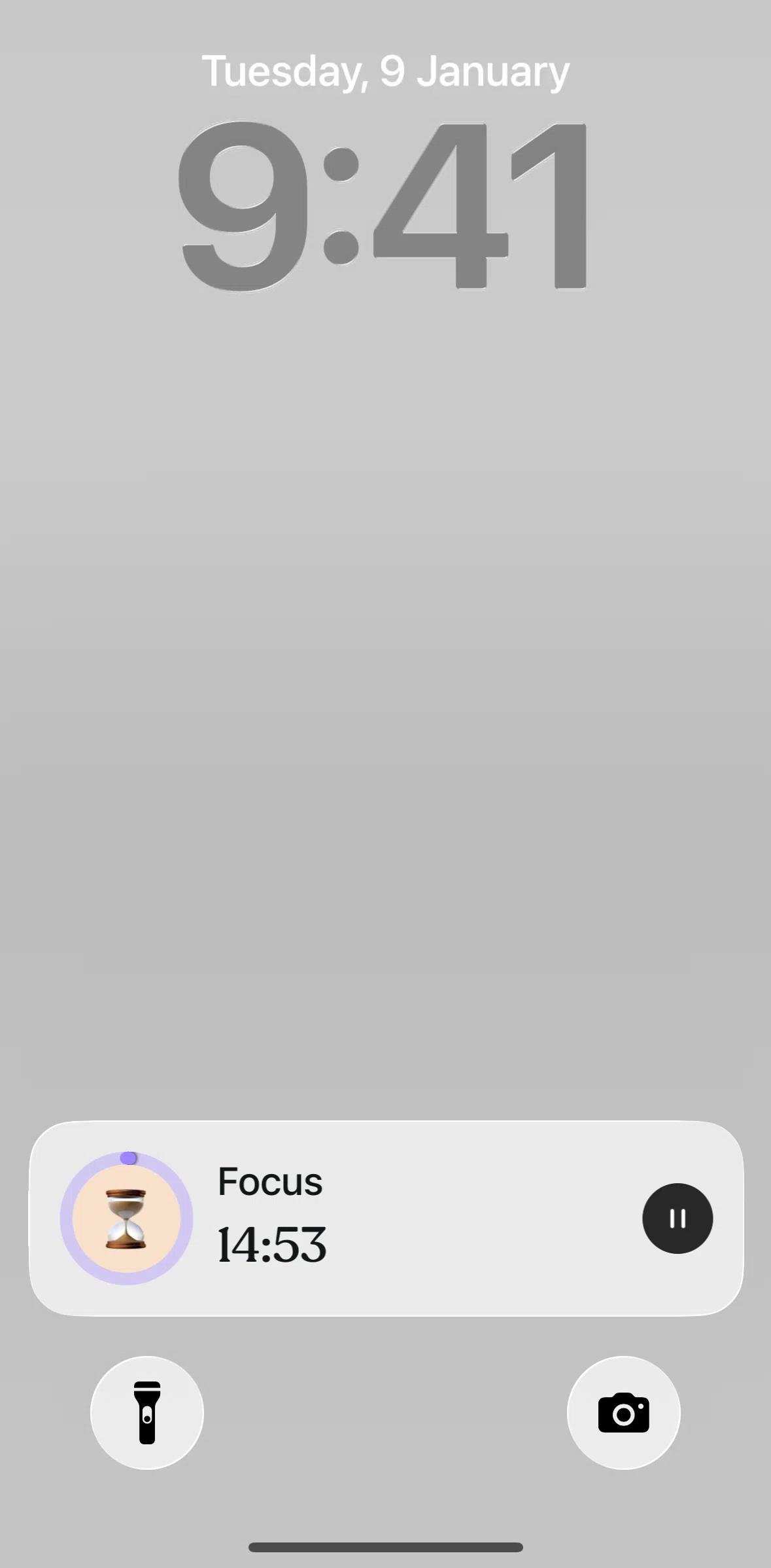 Tiimo Screen screen in the Live Activities flow