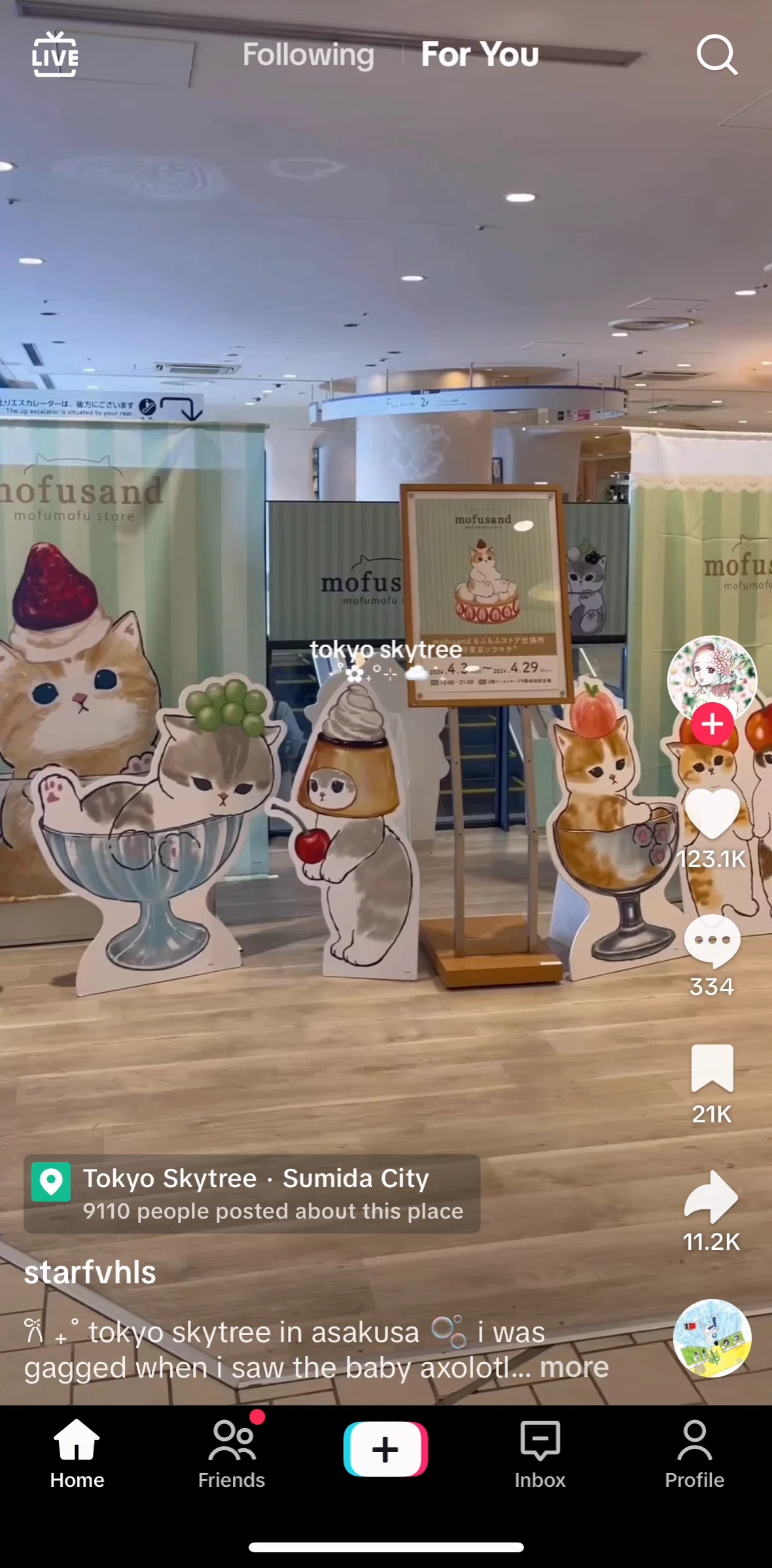 Tiktok Screen 1 screen in the Adding a sound to favorites flow