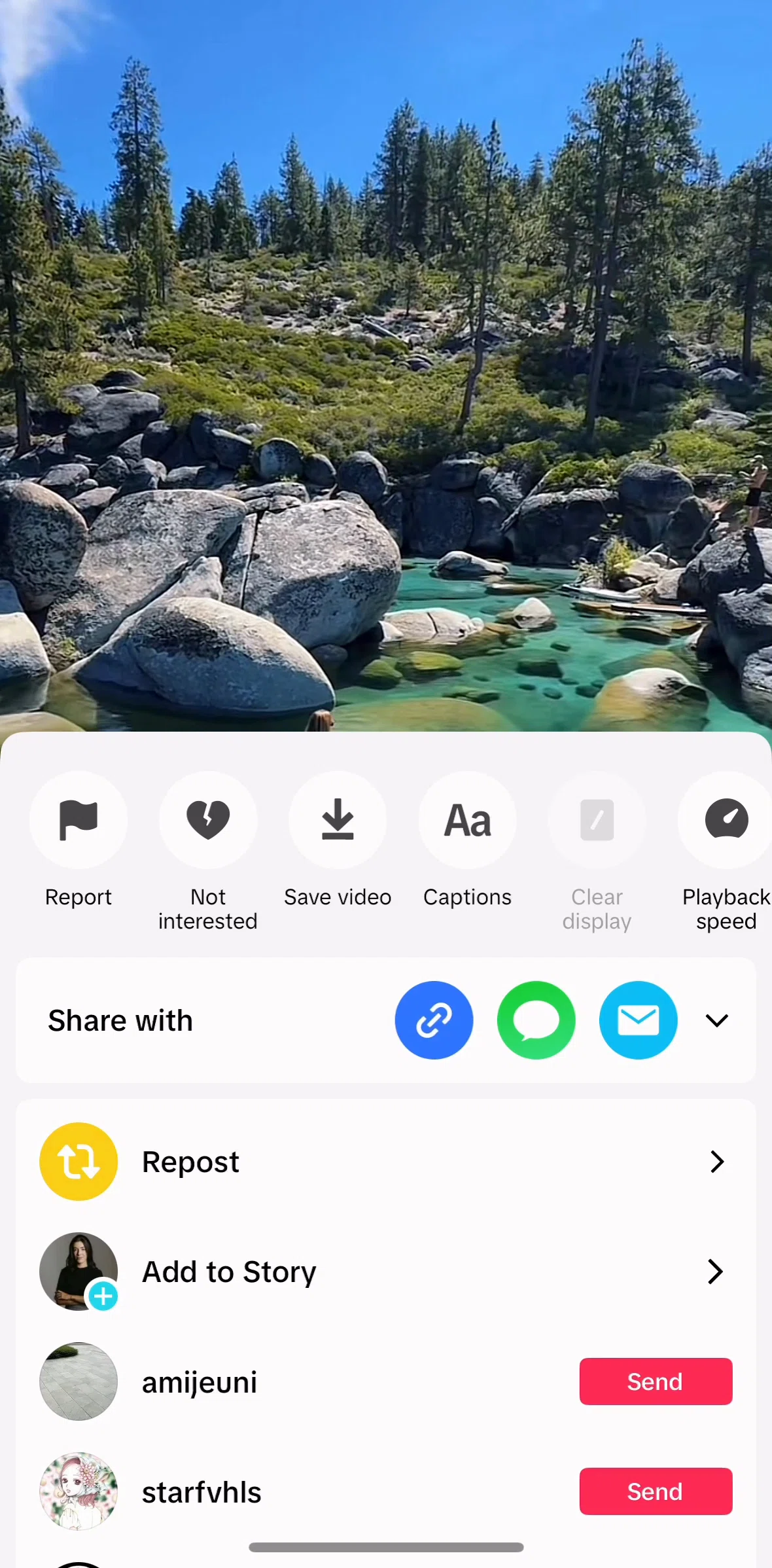 Tiktok Screen 1 screen in the Changing playback speed flow