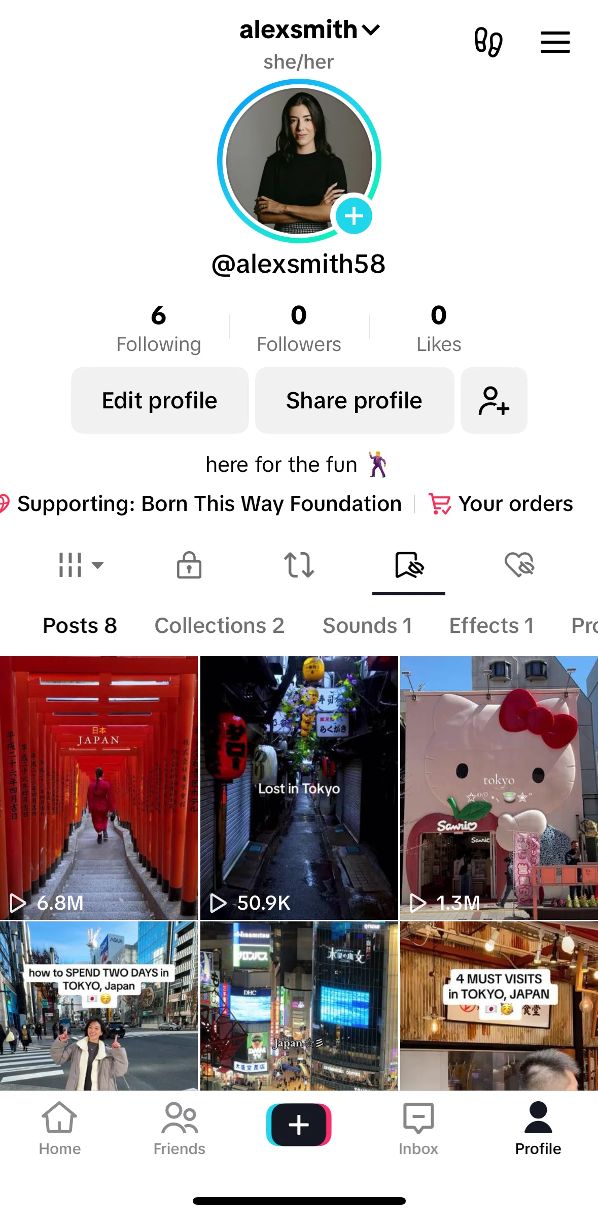 Tiktok Screen 1 screen in the Favorites flow