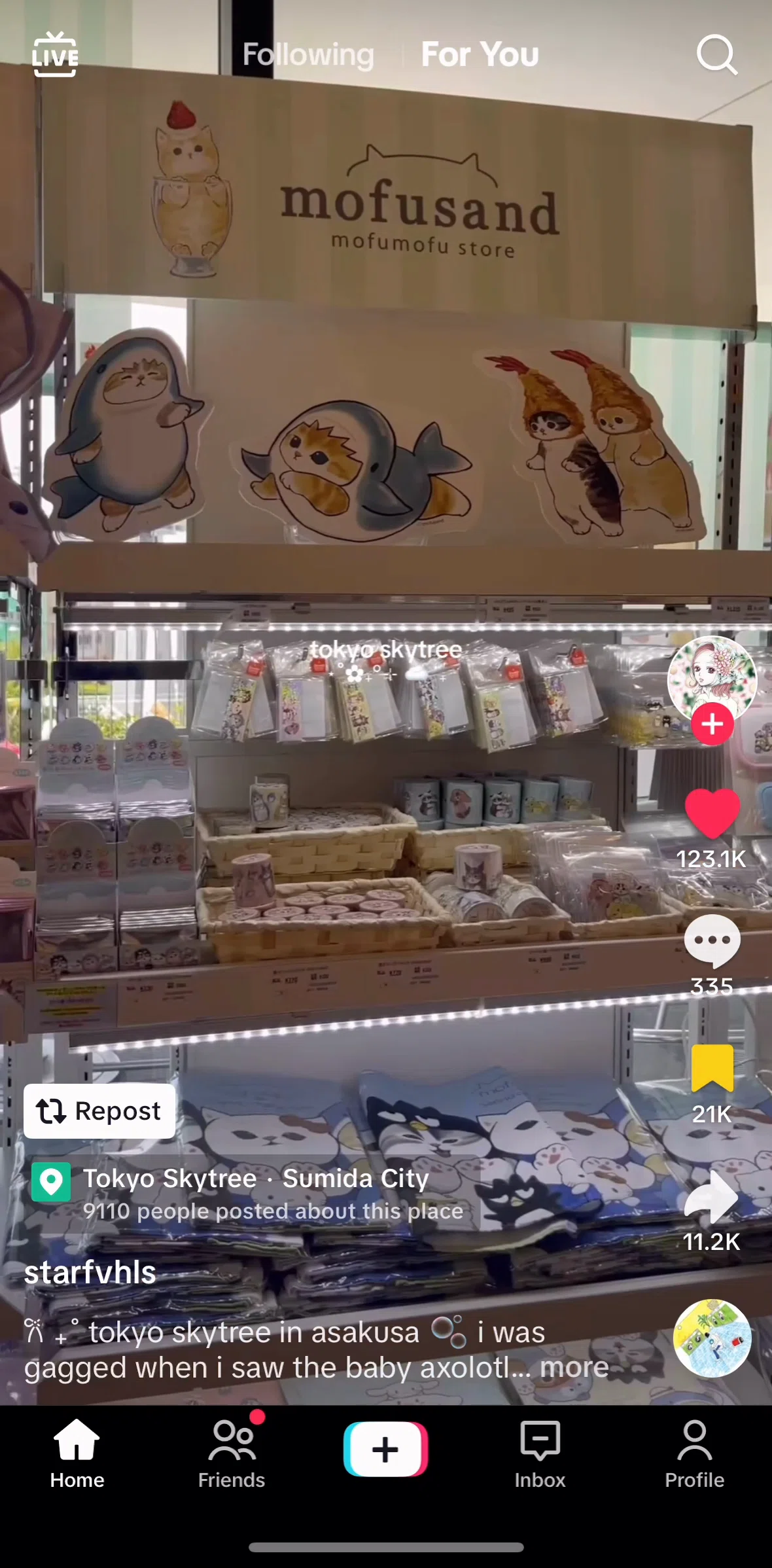Tiktok Screen 1 screen in the Reposting a video flow