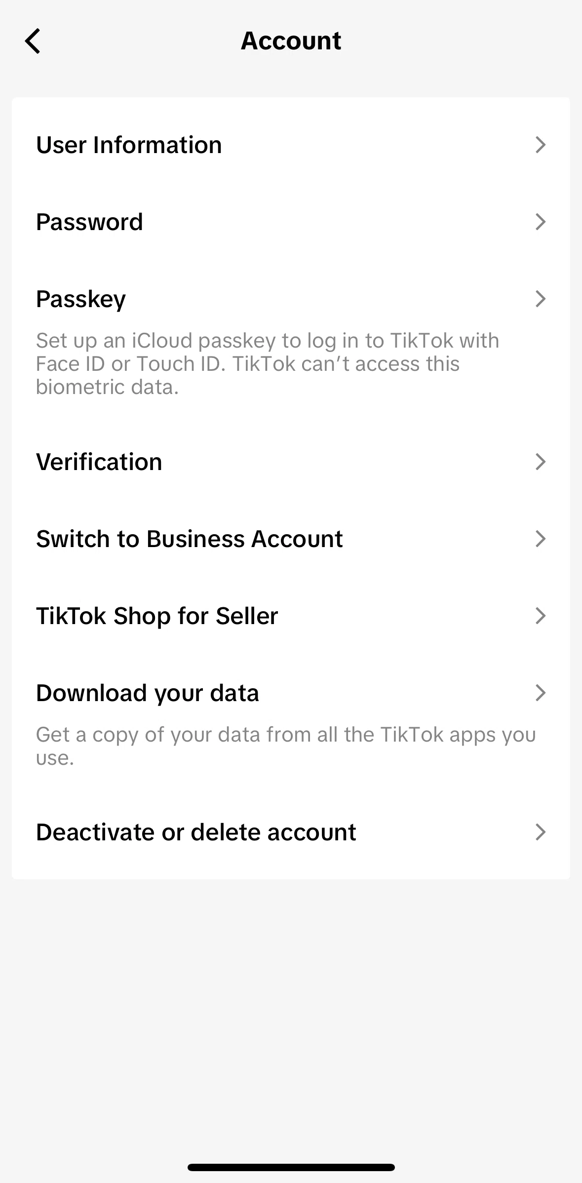 Tiktok Screen 1 screen in the TikTok shop for seller flow