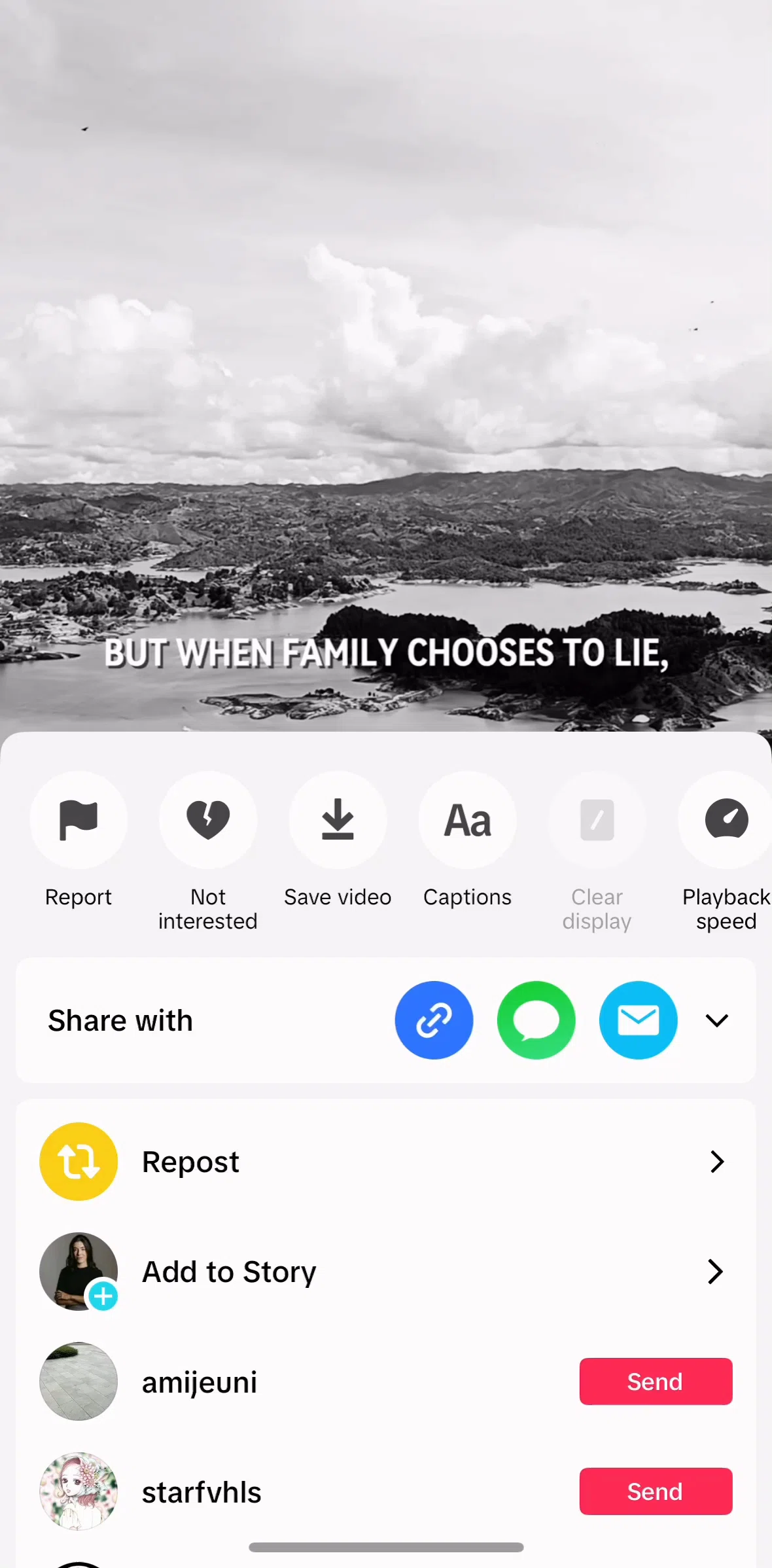 Tiktok Screen 1 screen in the Turning captions on flow