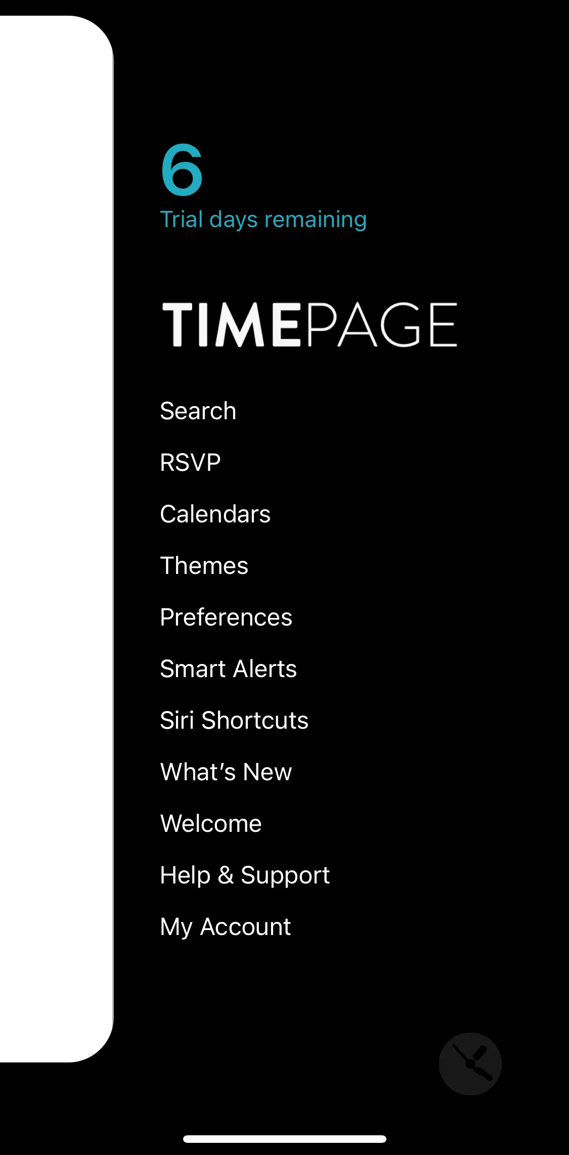 Timepage Screen screen in the Setting a Siri shortcut flow
