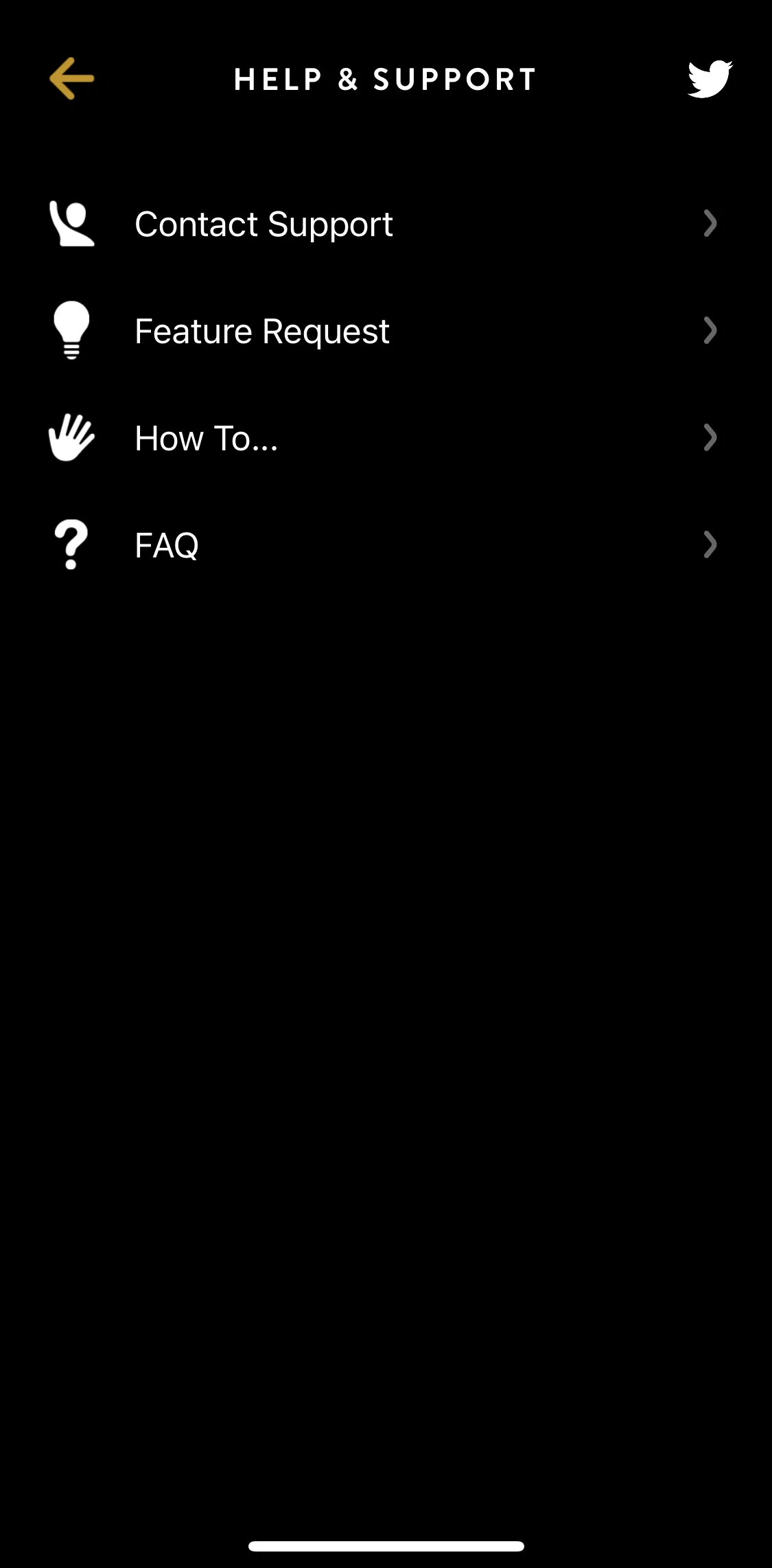 Timepage Screen screen in the Submit a feature request flow