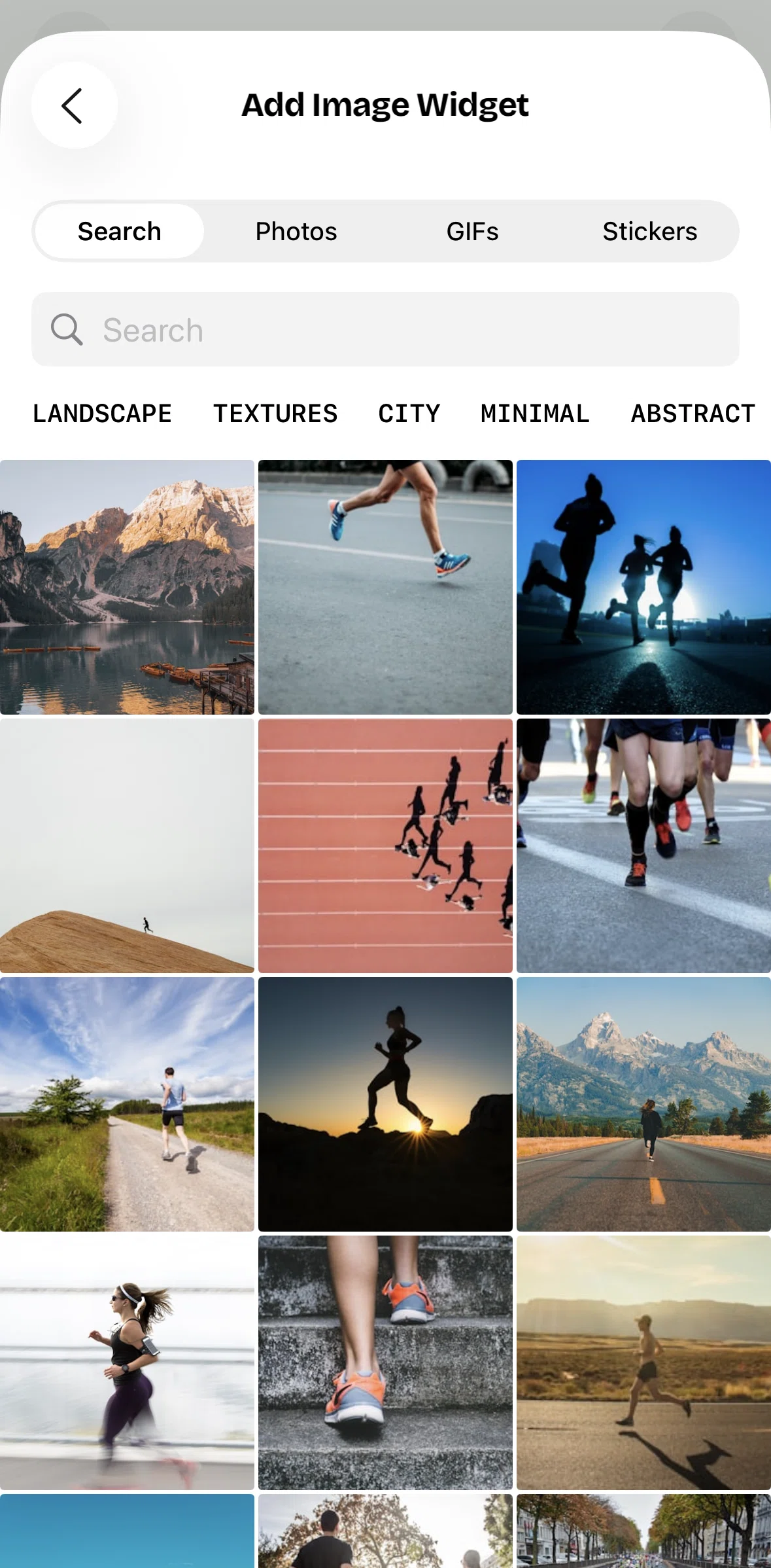 timespent Screen screen in the Searching images flow