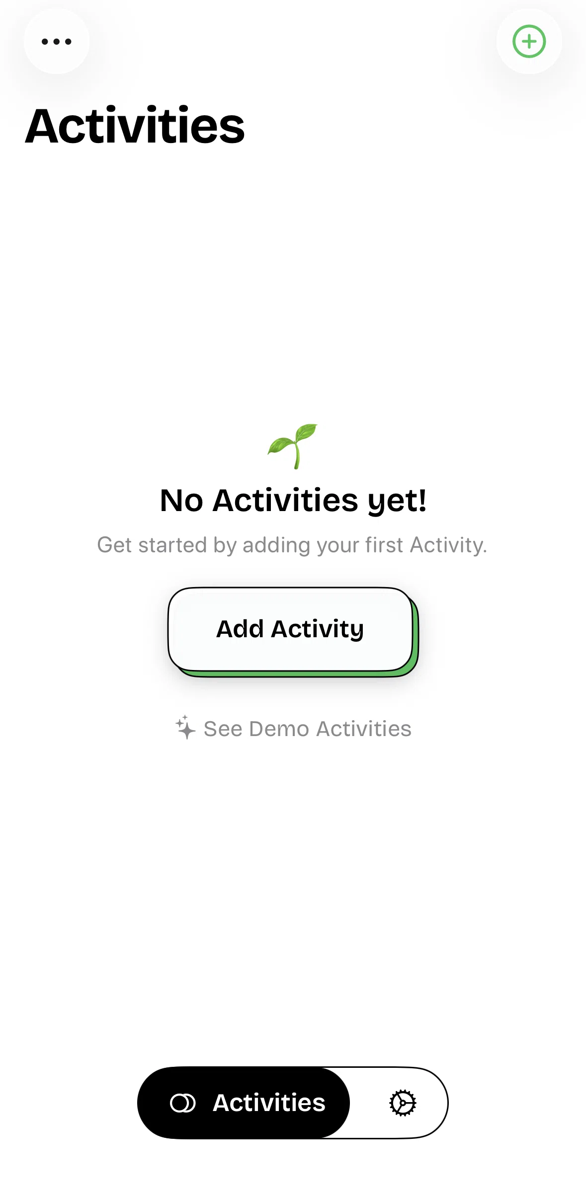 timespent Screen screen in the Select activity flow