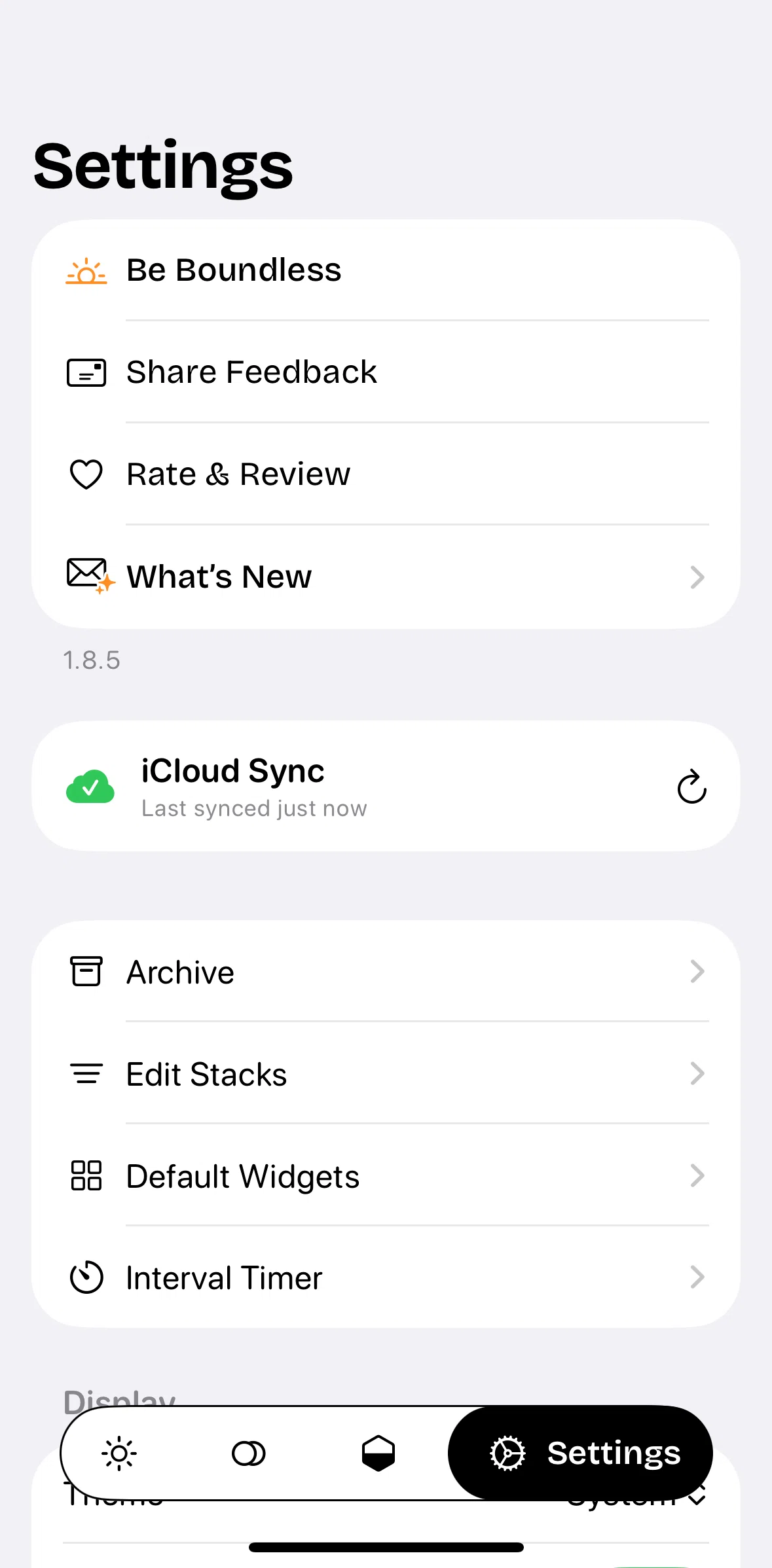 timespent Screen screen in the Setting an interval timer flow