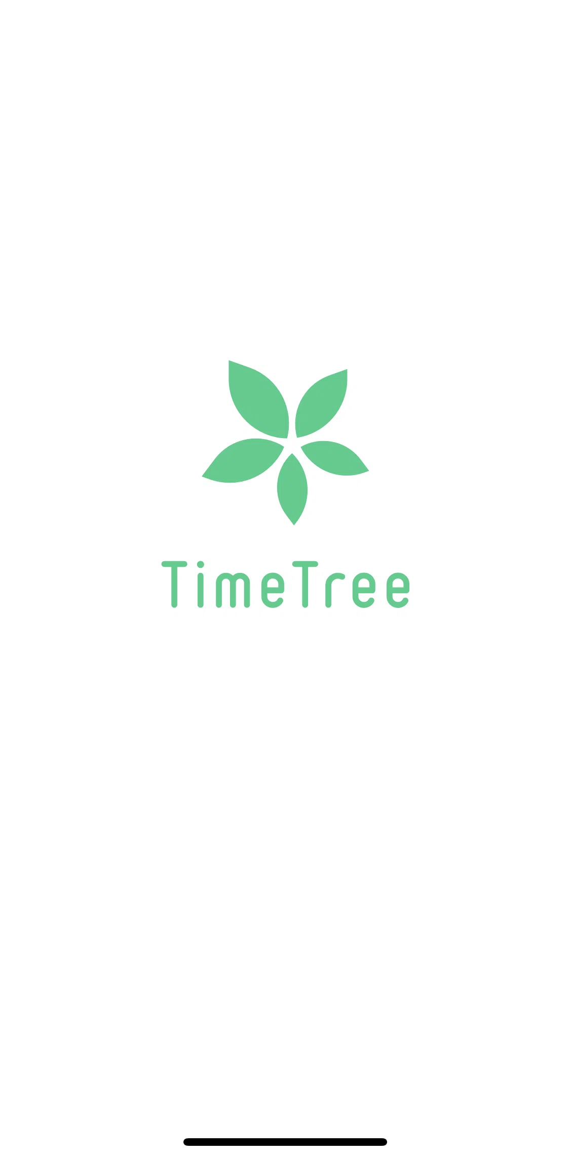 TimeTree Screen screen in the Logging in flow