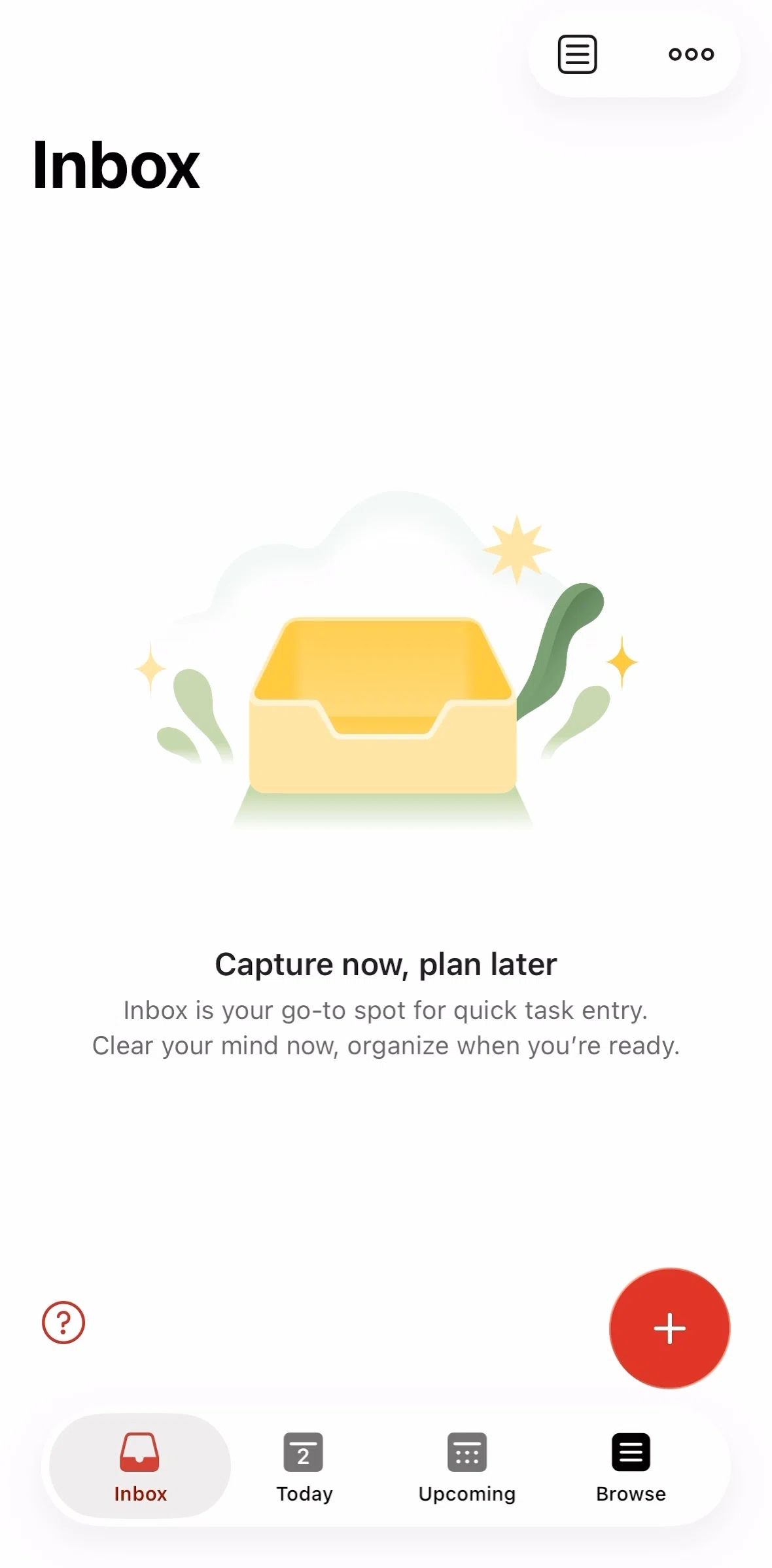 Todoist Screen screen in the Browse flow