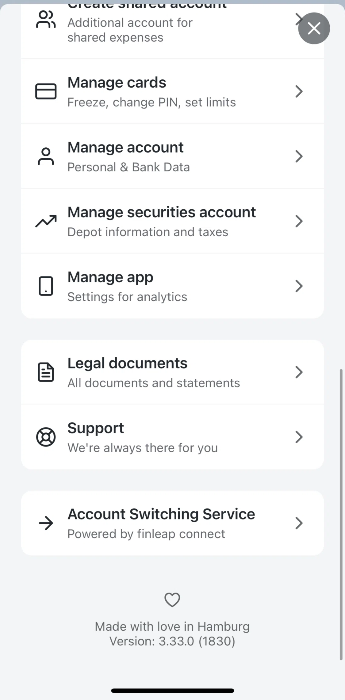 Tomorrow Screen screen in the Terms and conditions flow