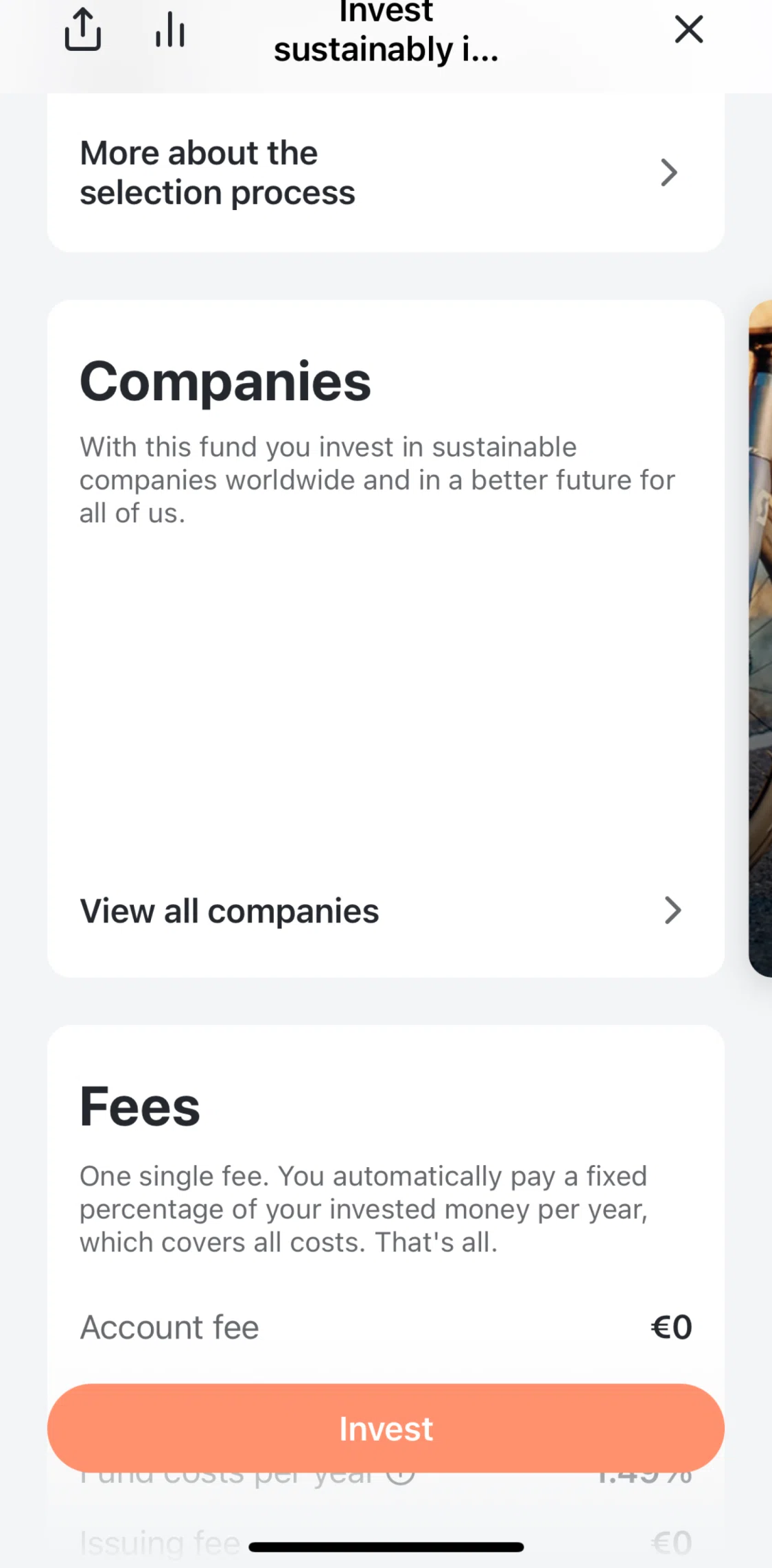 Tomorrow Screen screen in the View companies flow