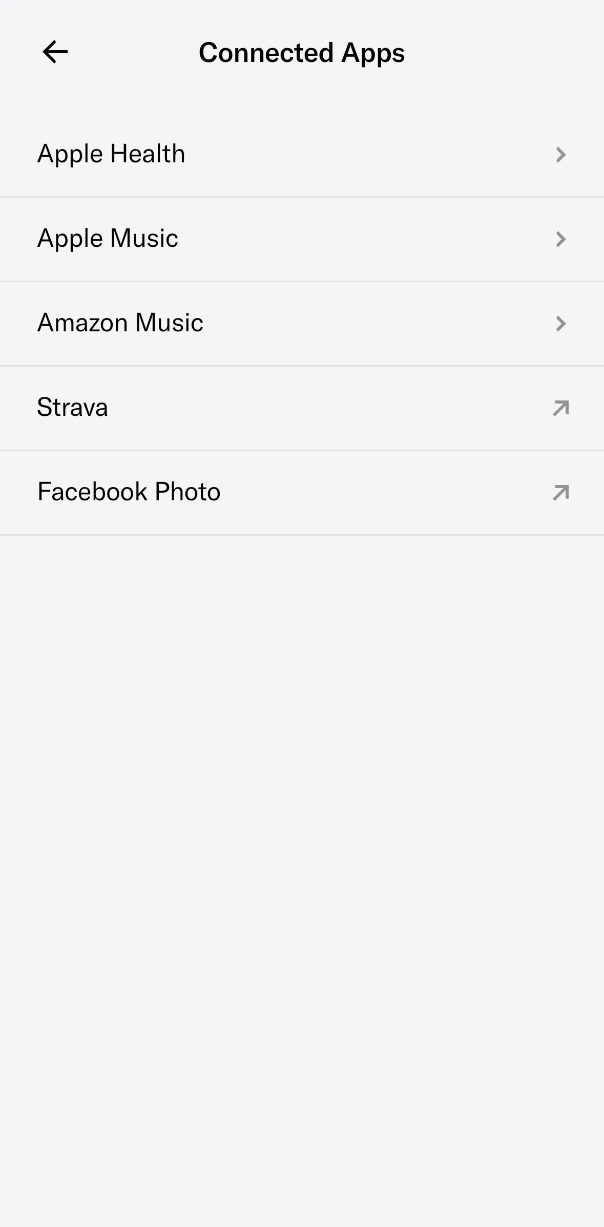 Tonal Screen screen in the Apple Music flow
