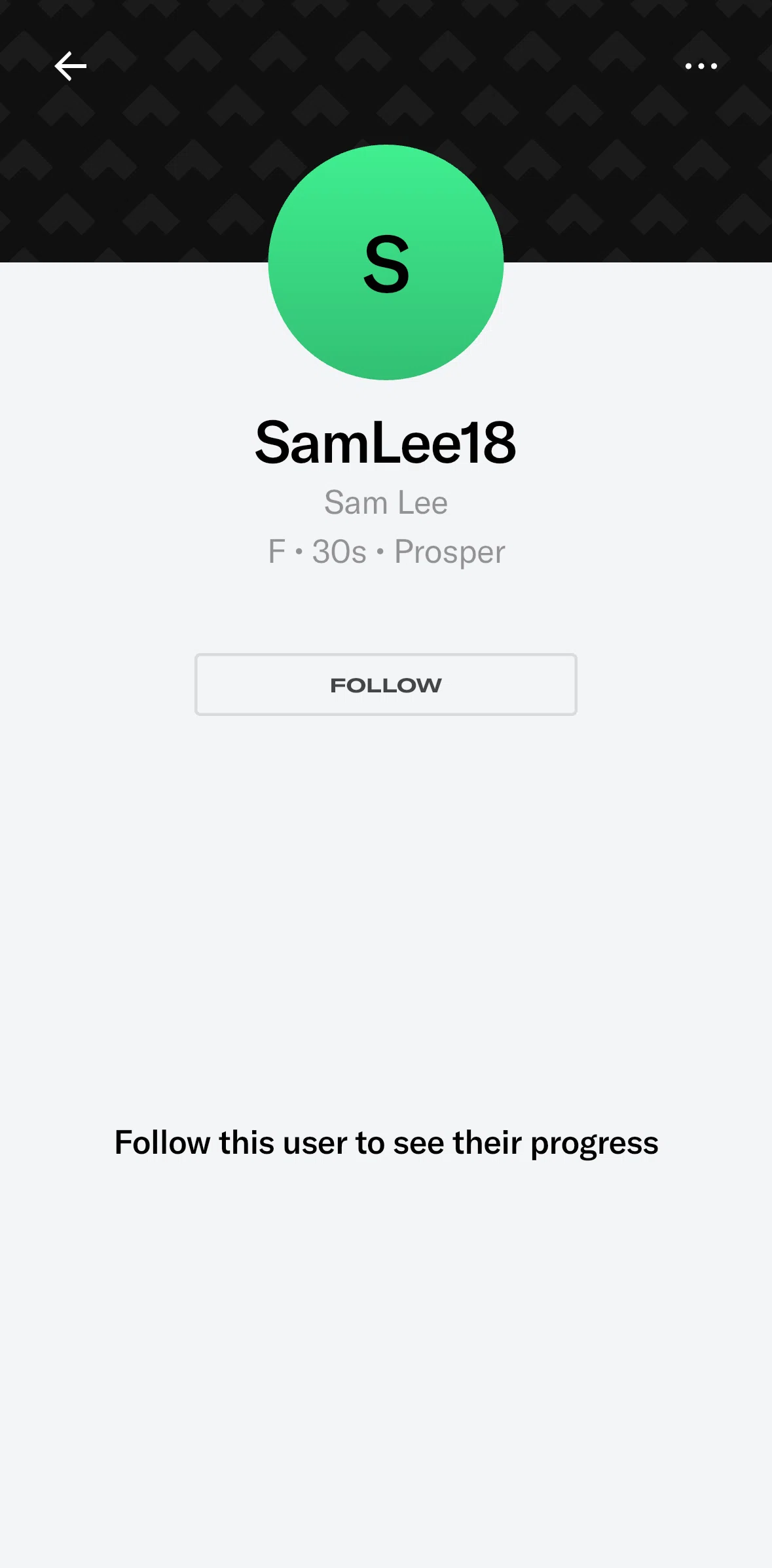Tonal Screen screen in the Following a user flow