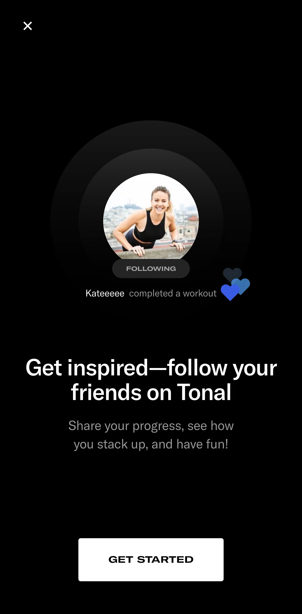 Tonal Screen screen in the Setting up preferences flow