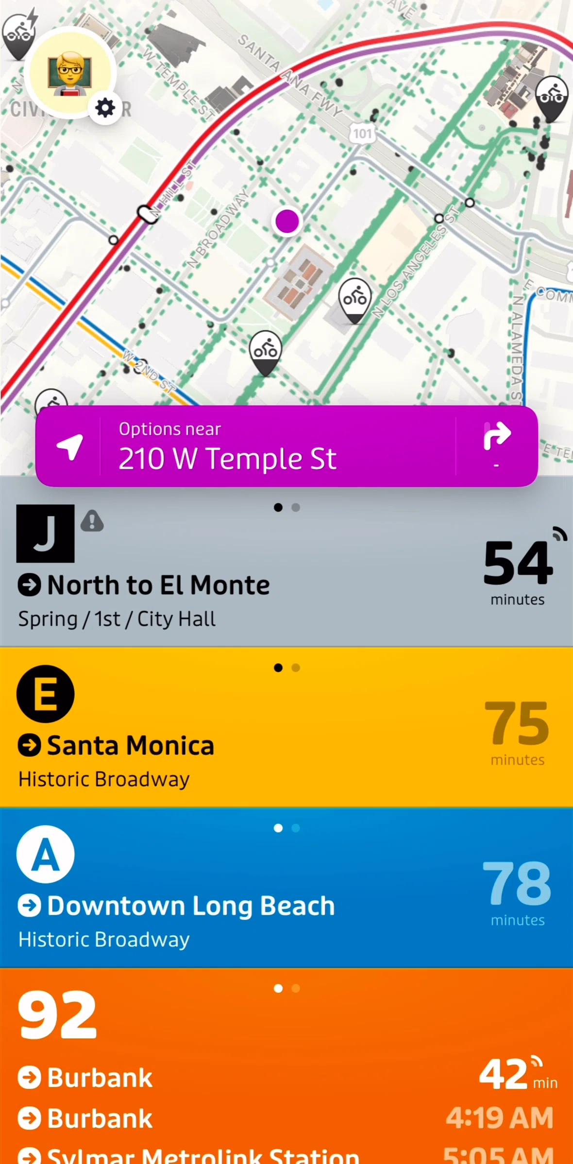 Transit Screen screen in the Account flow