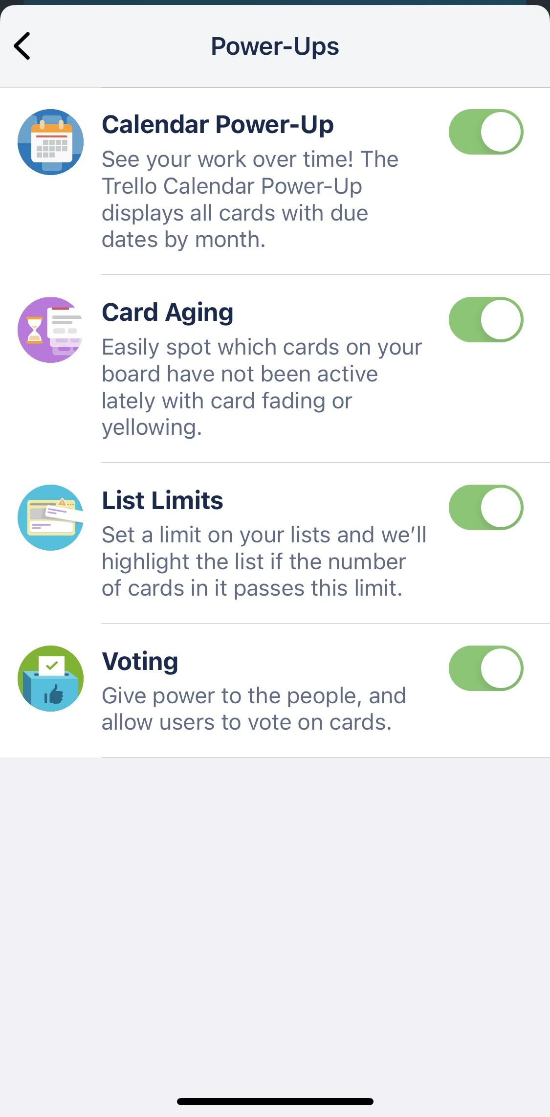 Trello Screen screen in the Voting flow