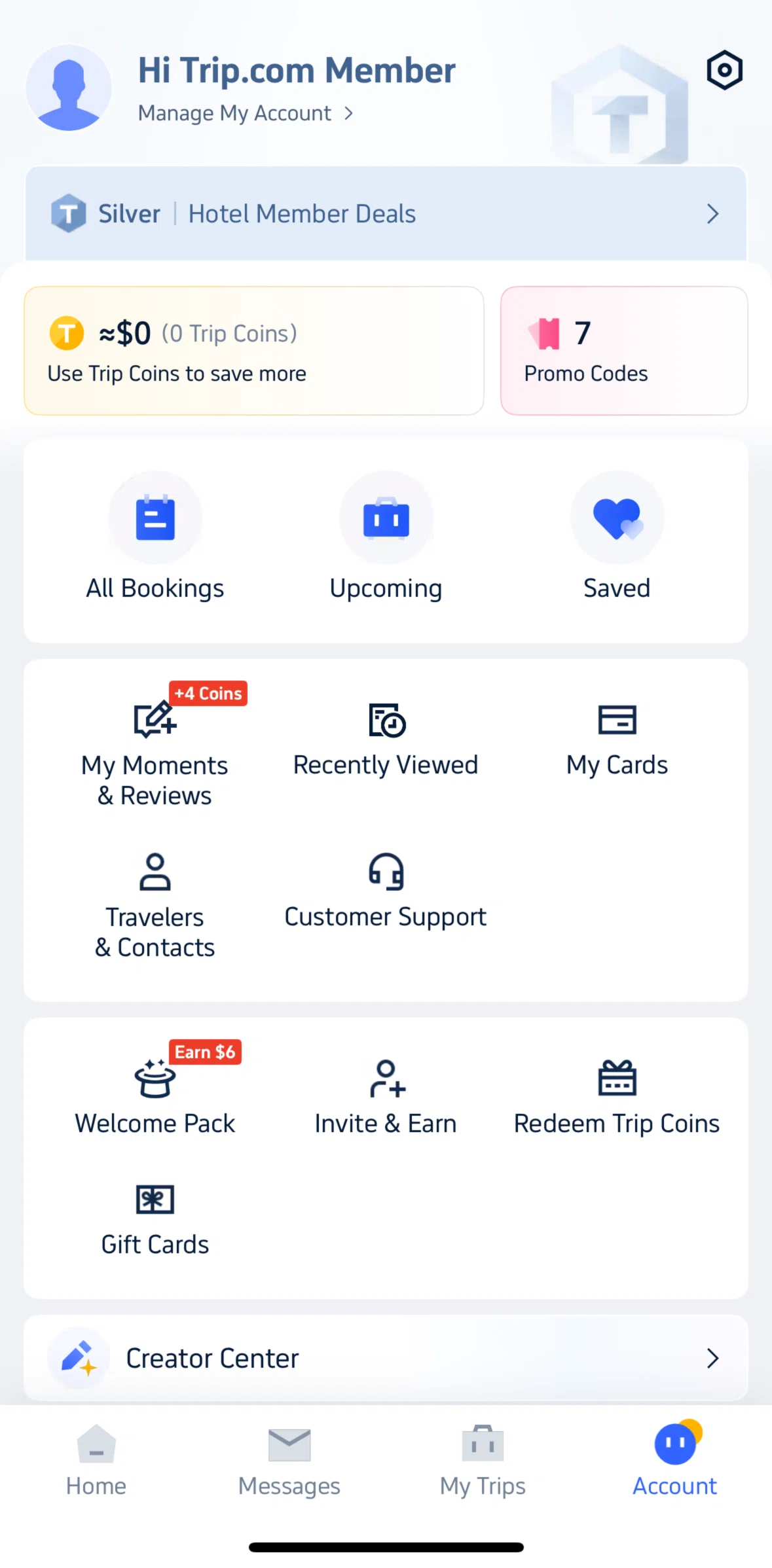 Trip.com Screen screen in the All bookings flow