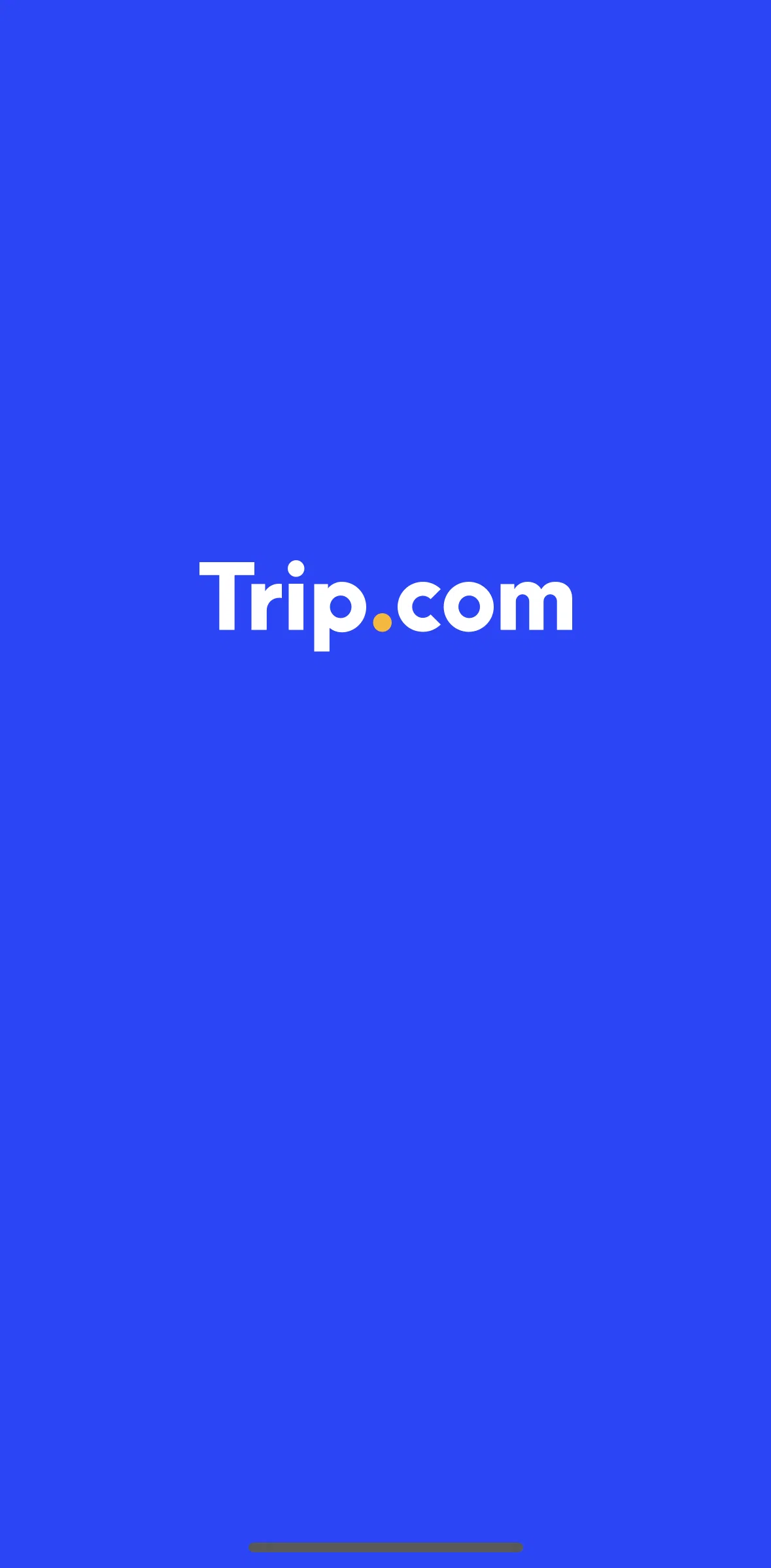 Trip.com Screen screen in the Onboarding flow