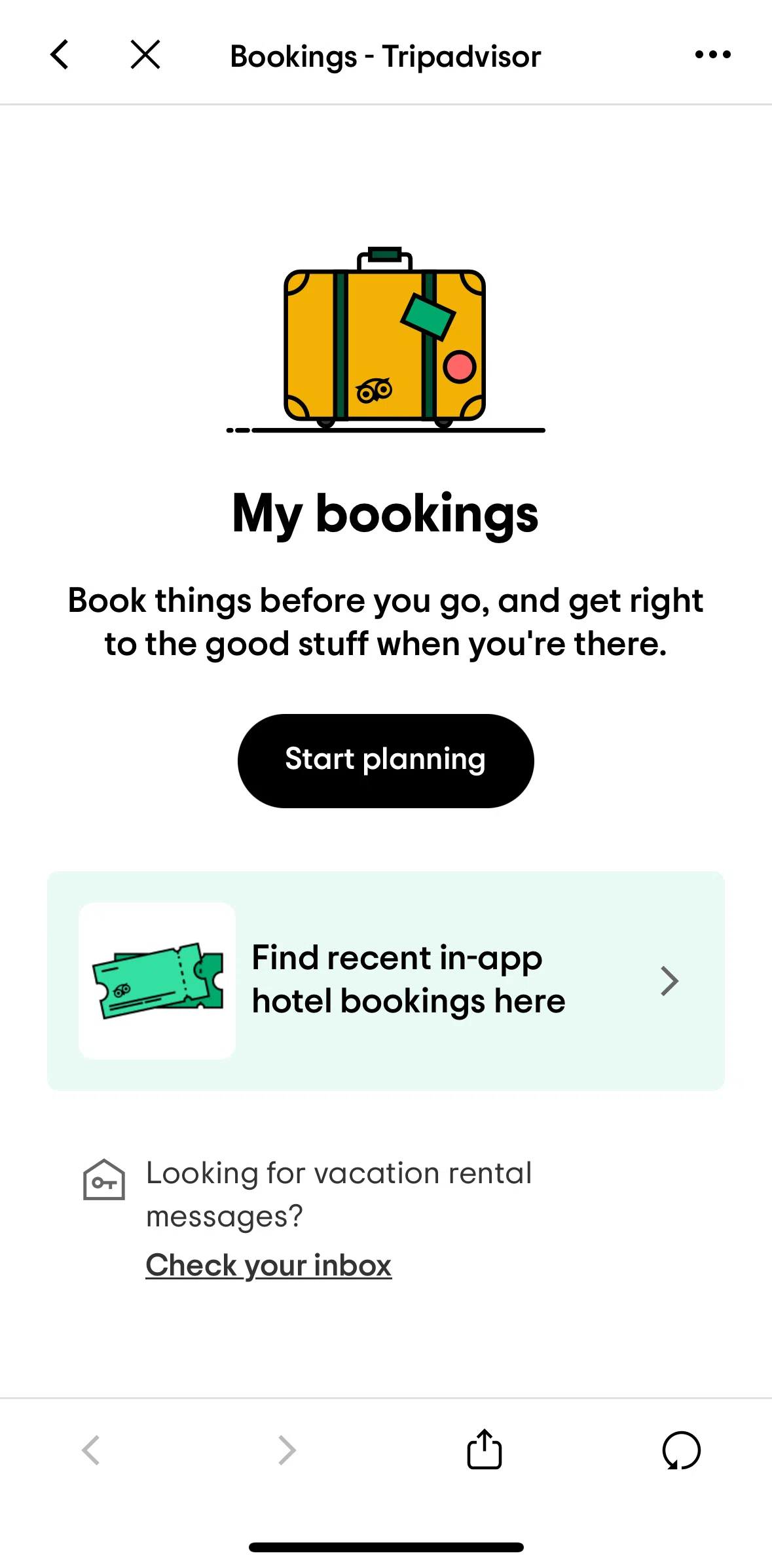 Tripadvisor Screen screen in the Booking details (hotels) flow