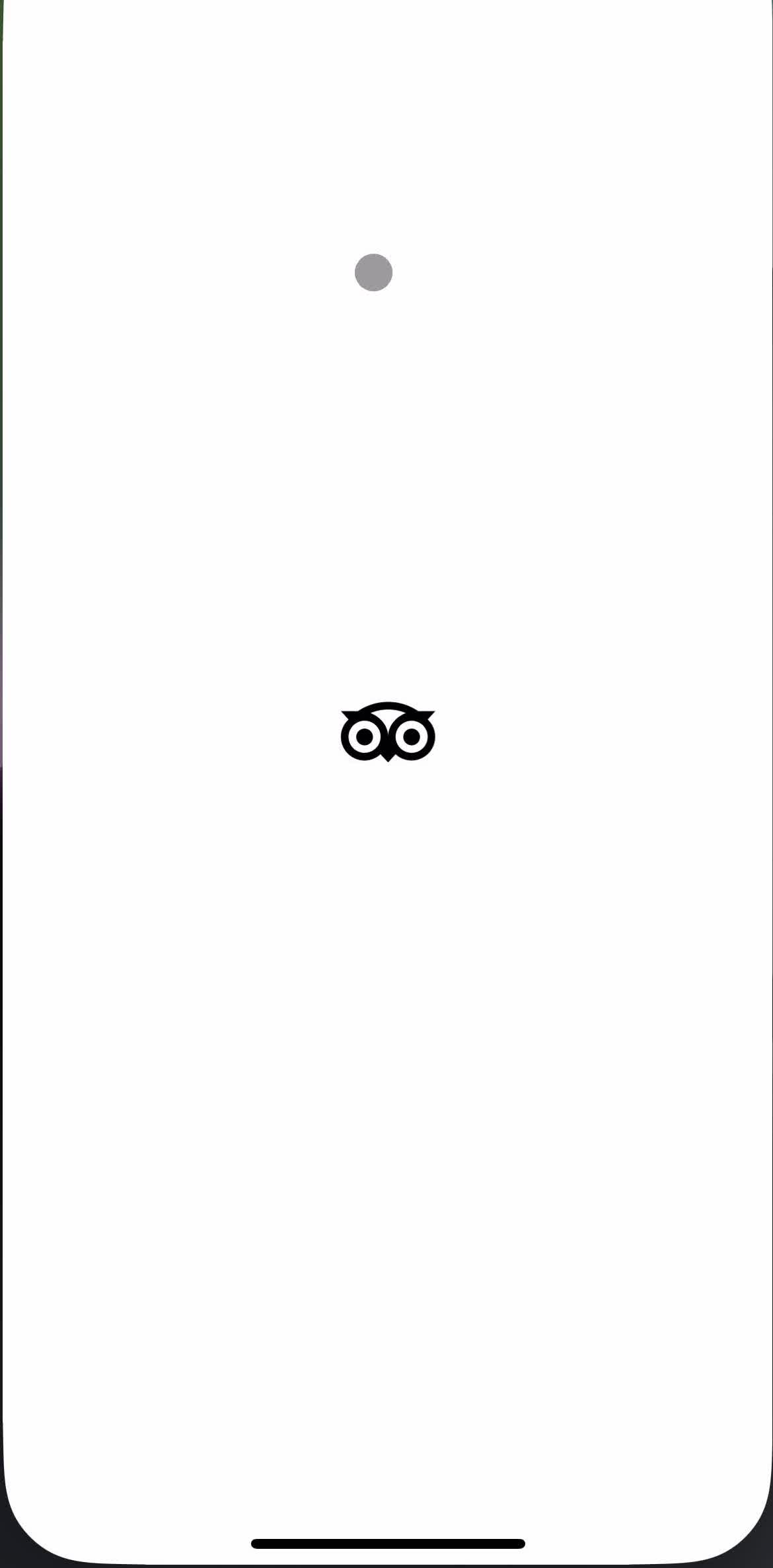 Tripadvisor Splash screen screen in the Onboarding flow