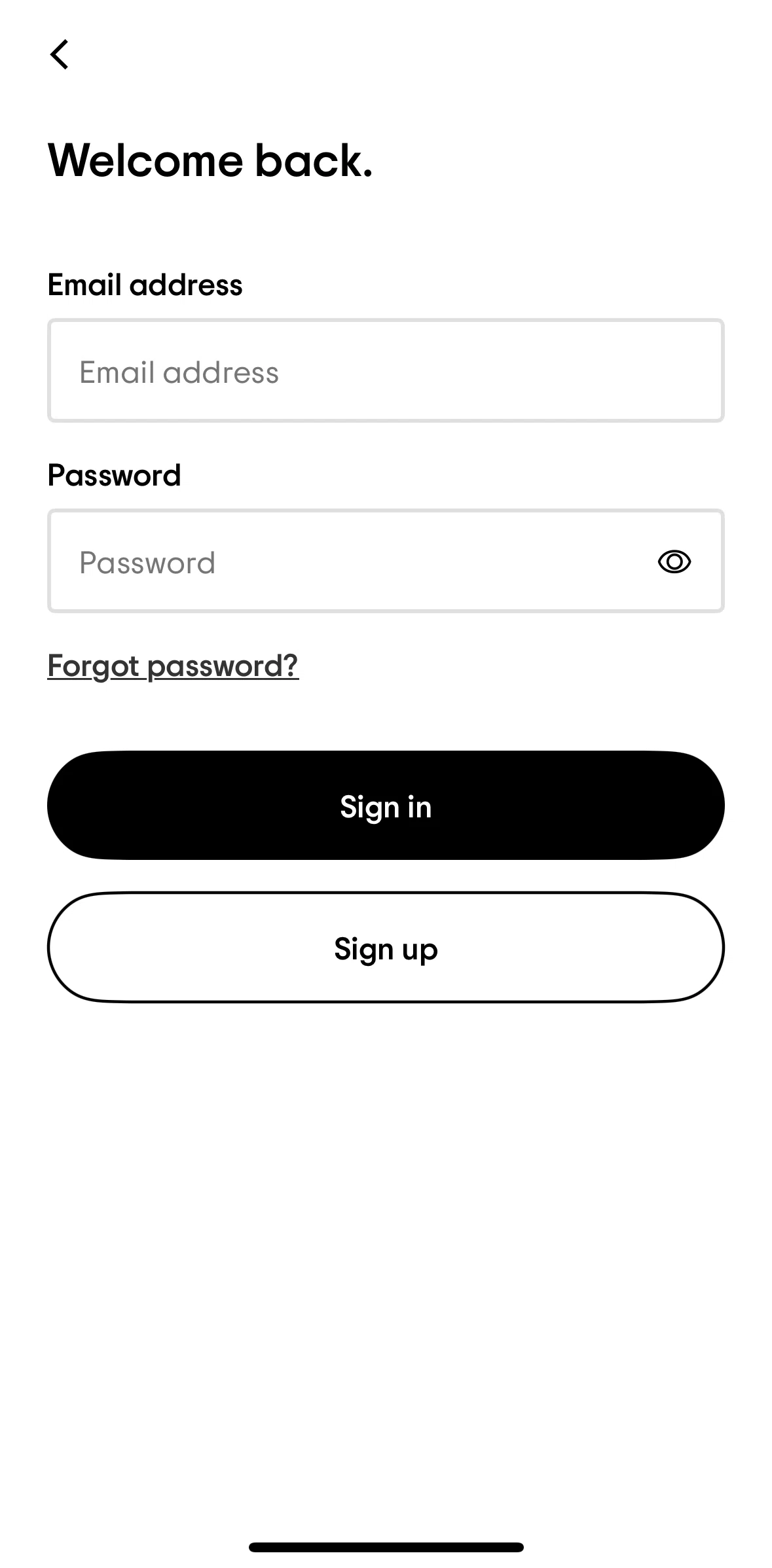 Tripadvisor Screen screen in the Resetting password flow