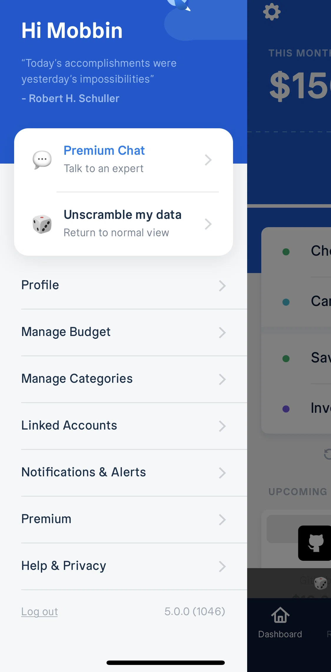 Truebill Screen screen in the Premium flow