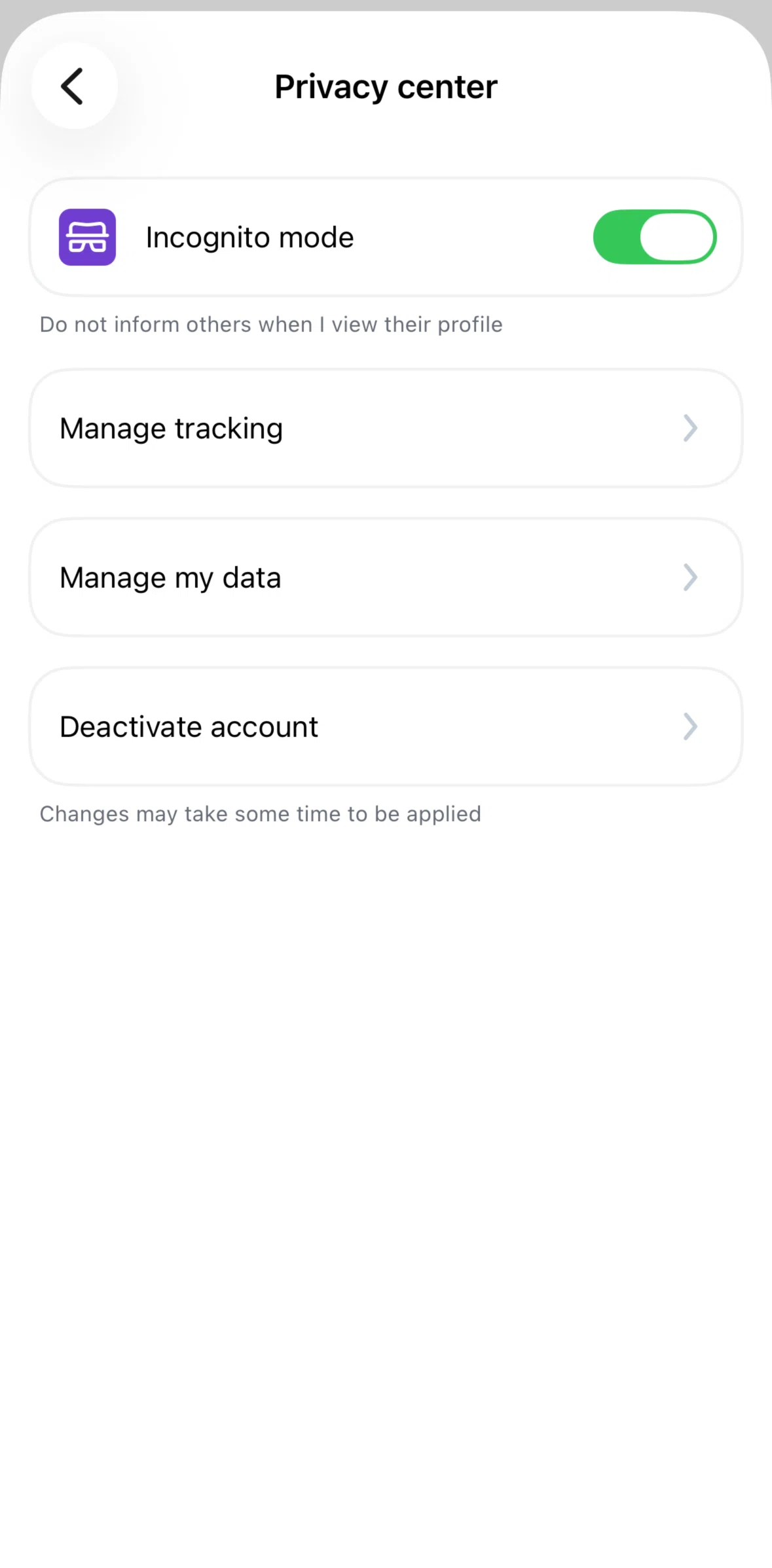 Truecaller Screen screen in the Restricting processing data flow