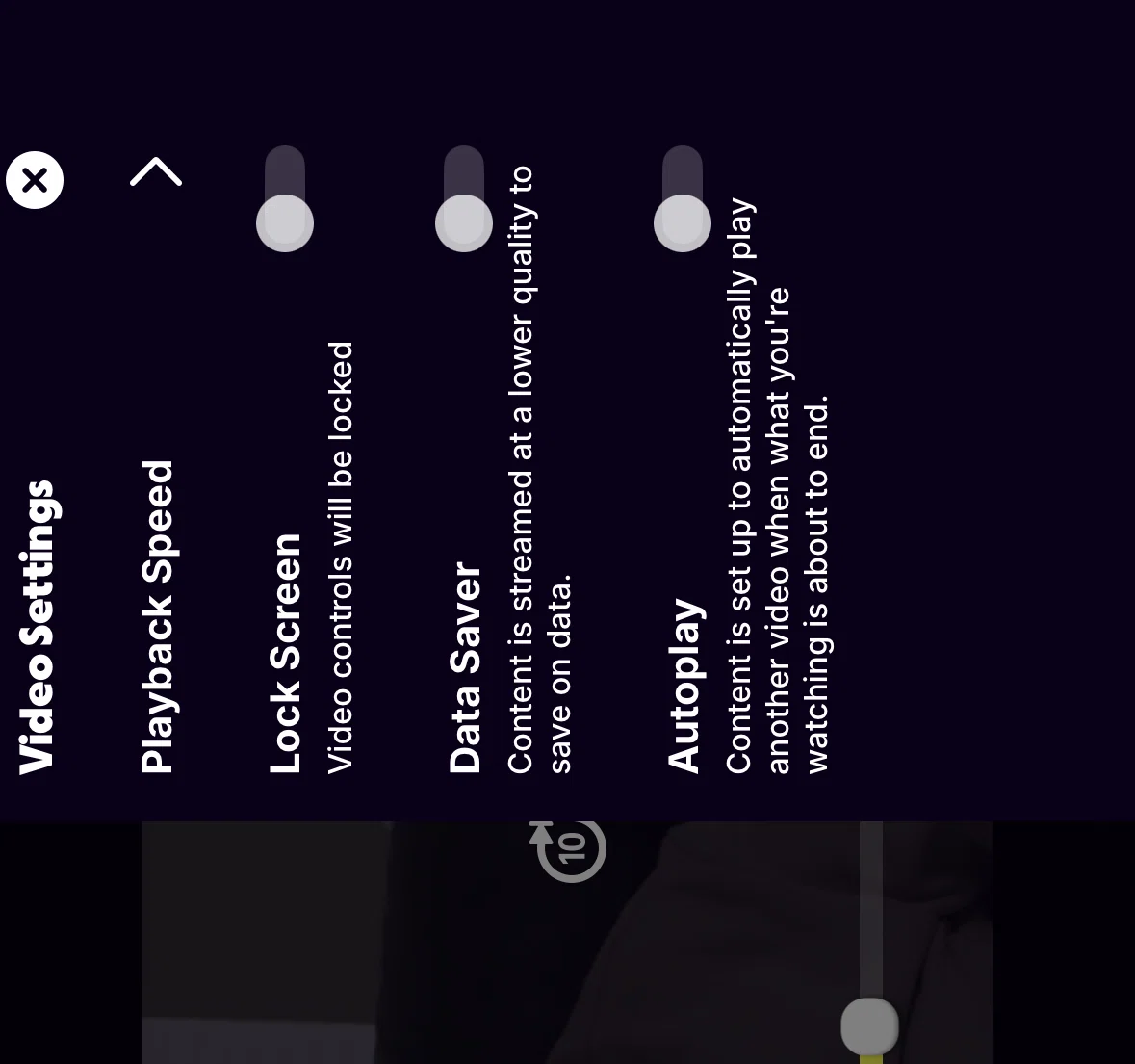 Tubi Screen screen in the Turning on lock screen flow