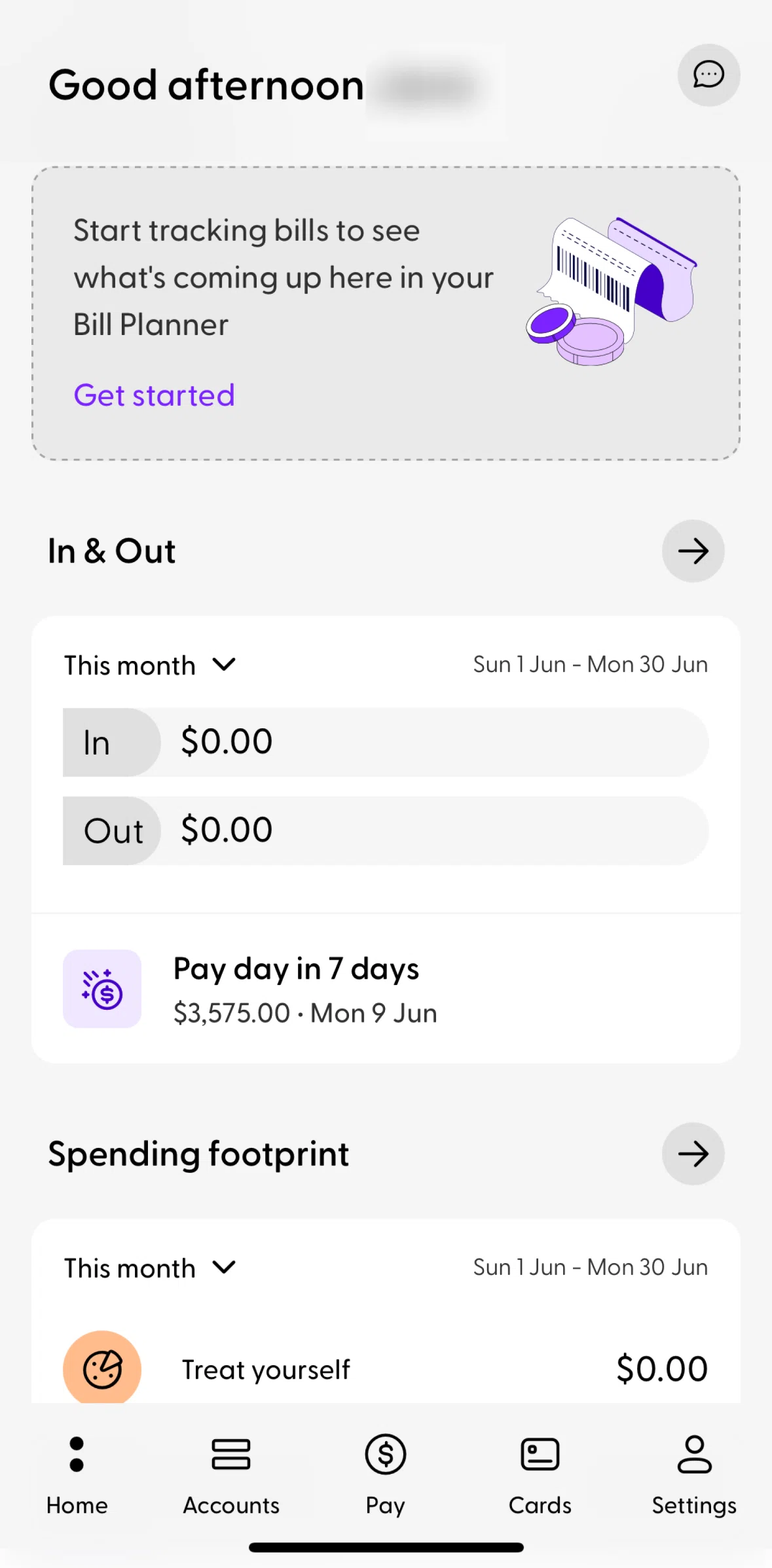 Ubank Money App Screen screen in the Removing a pay cycle flow