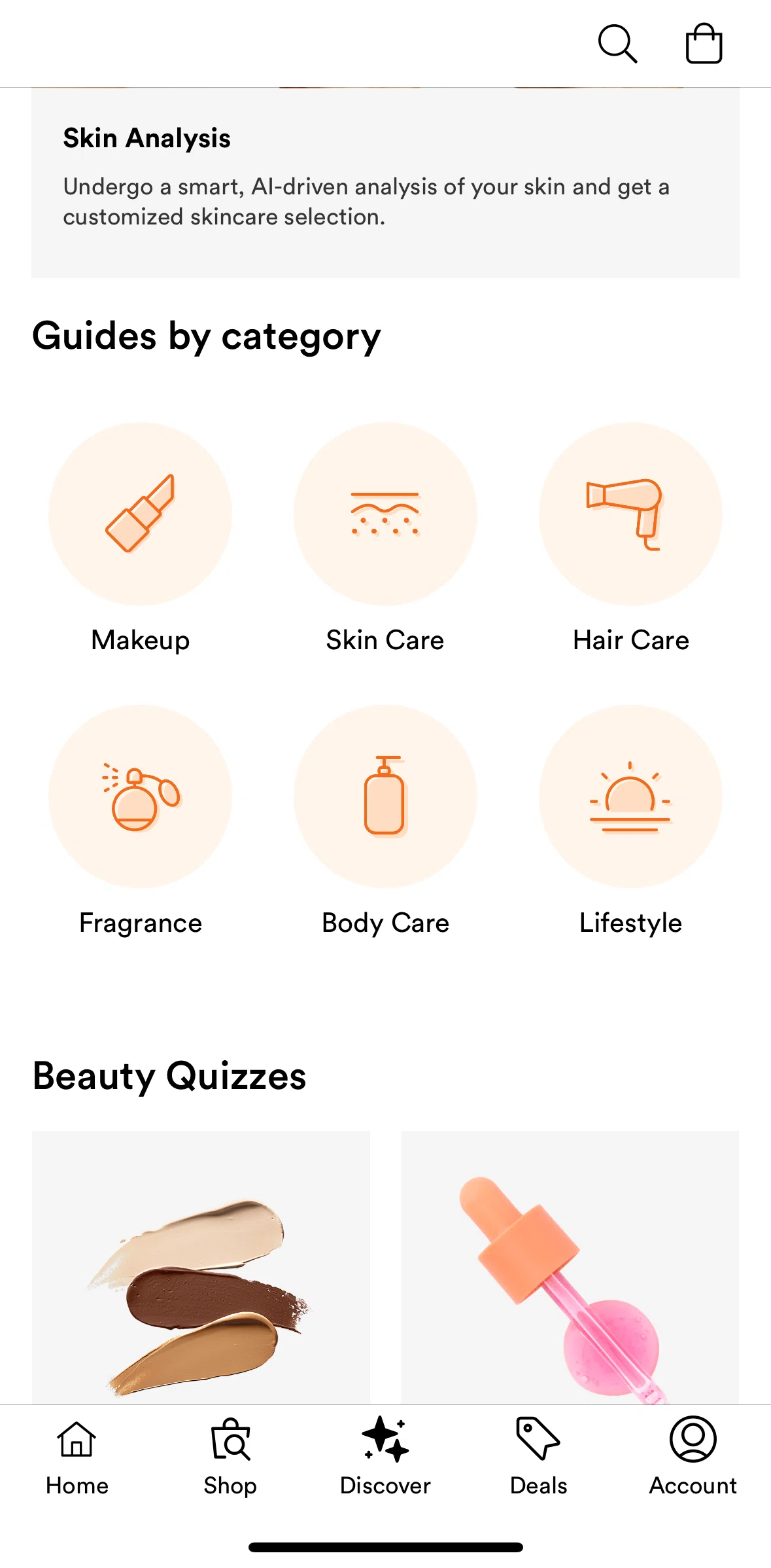 Ulta Beauty Screen screen in the Article detail flow