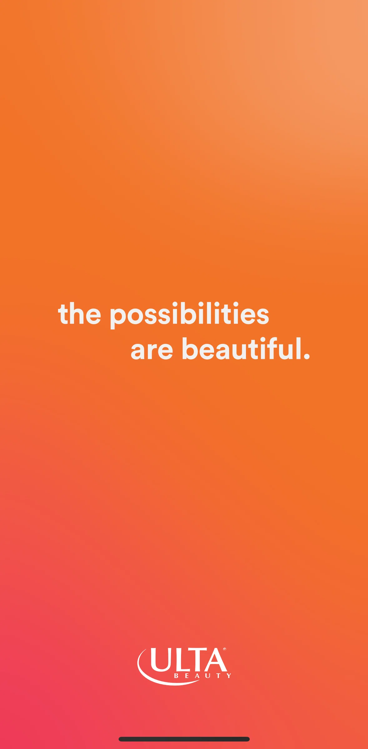 Ulta Beauty Screen screen in the Onboarding flow