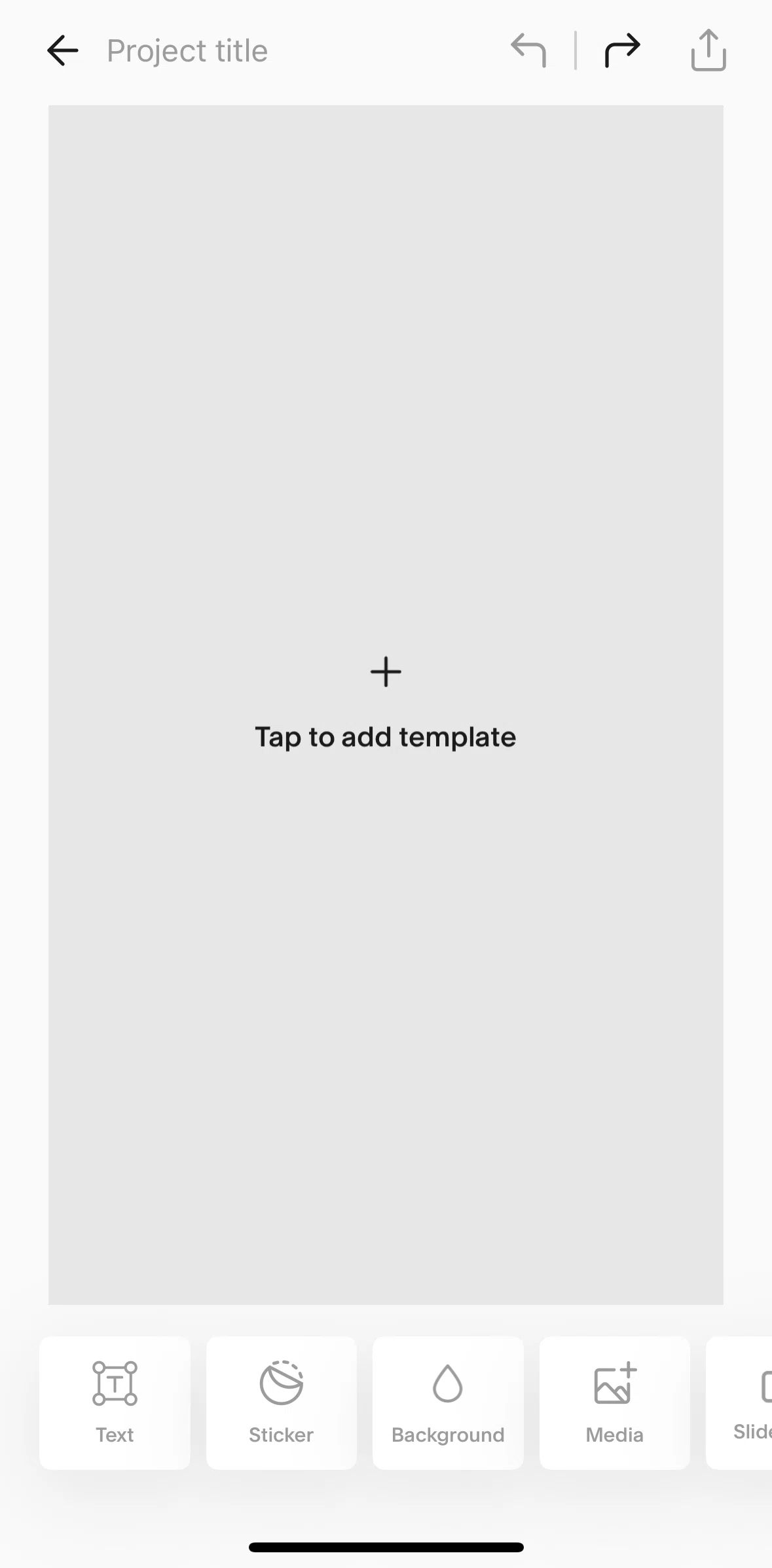 Unfold Screen screen in the Adding a template flow