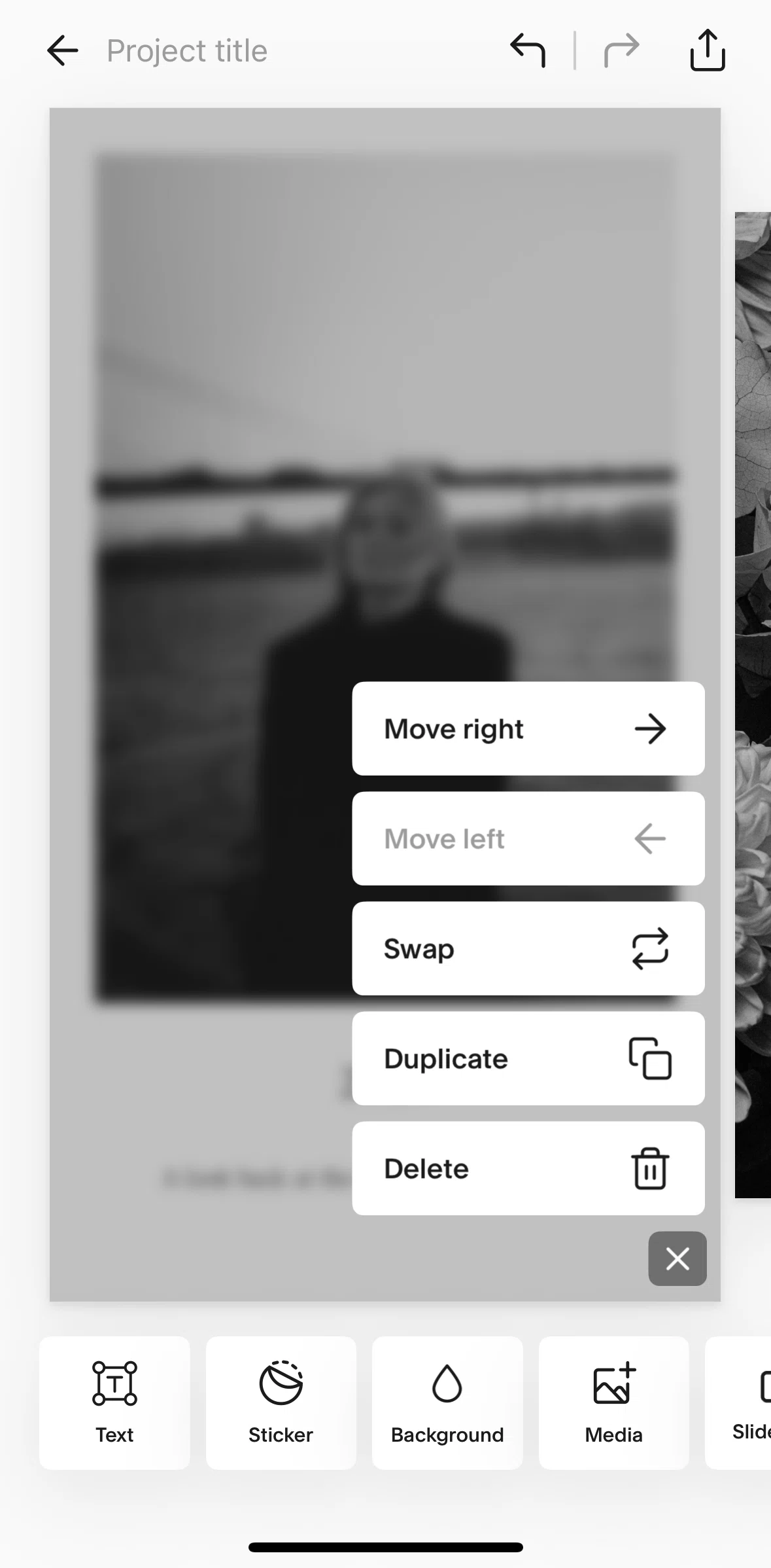 Unfold Screen screen in the Deleting a page flow