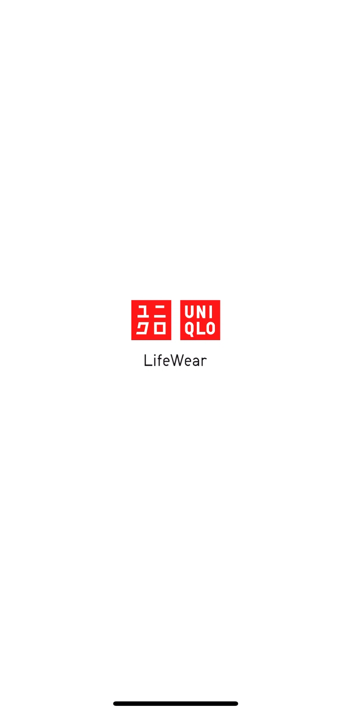 UNIQLO Screen screen in the Onboarding flow