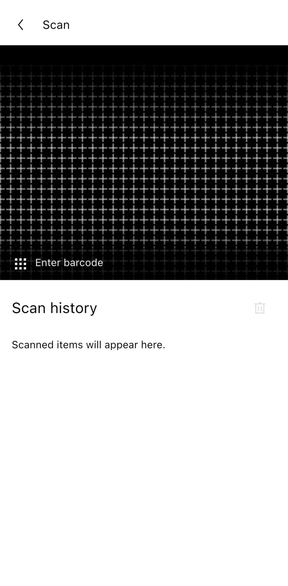 UNIQLO Screen screen in the Searching a product (barcode) flow
