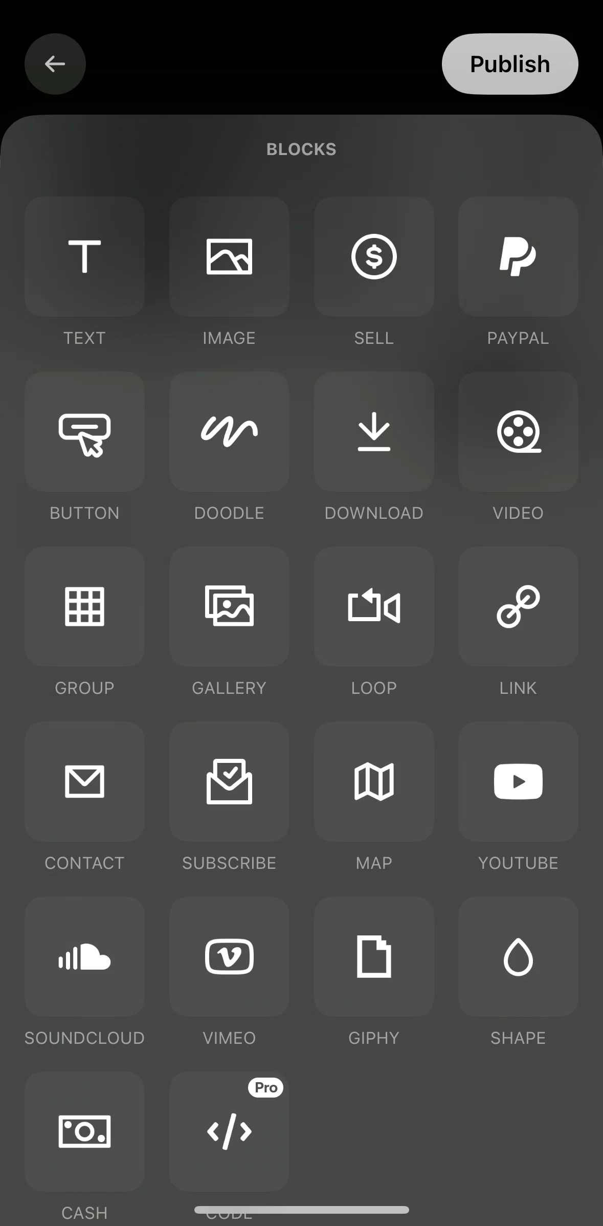 Universe Screen screen in the Adding an image flow