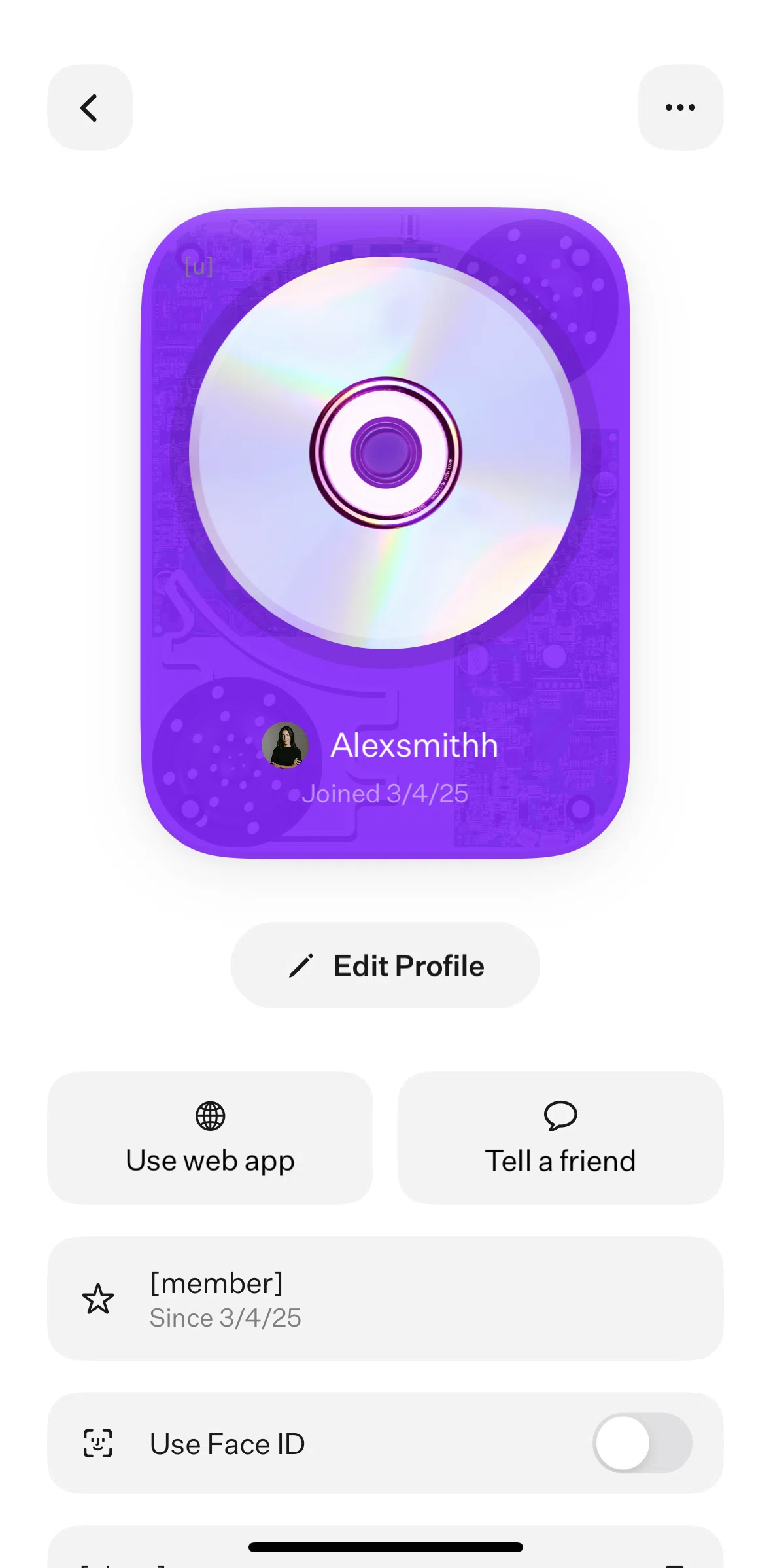 [untitled] Screen screen in the Account settings flow