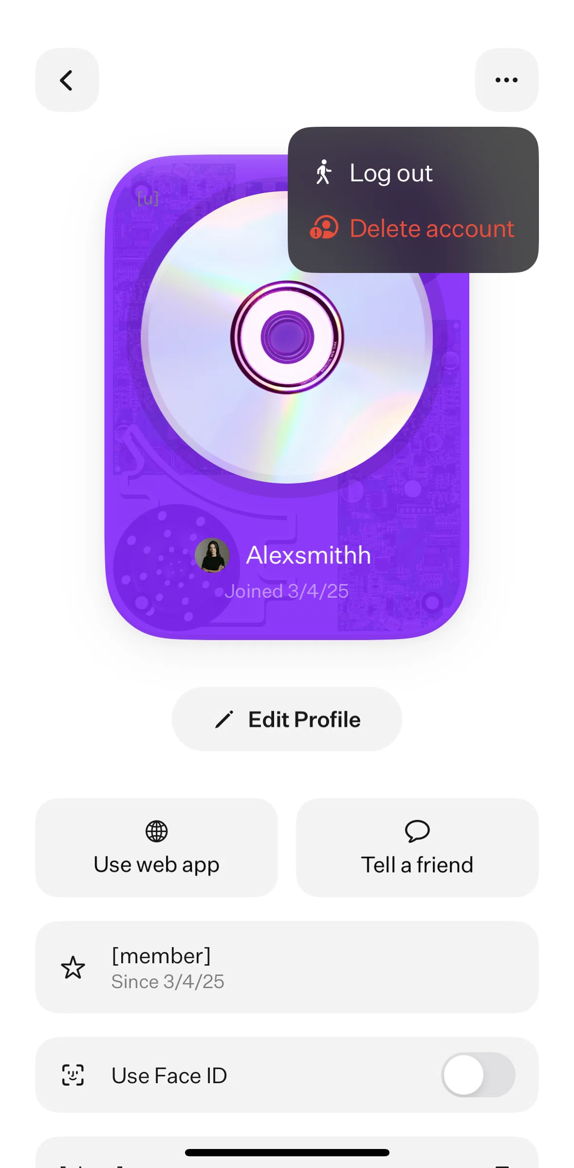 [untitled] Screen screen in the Deleting account flow