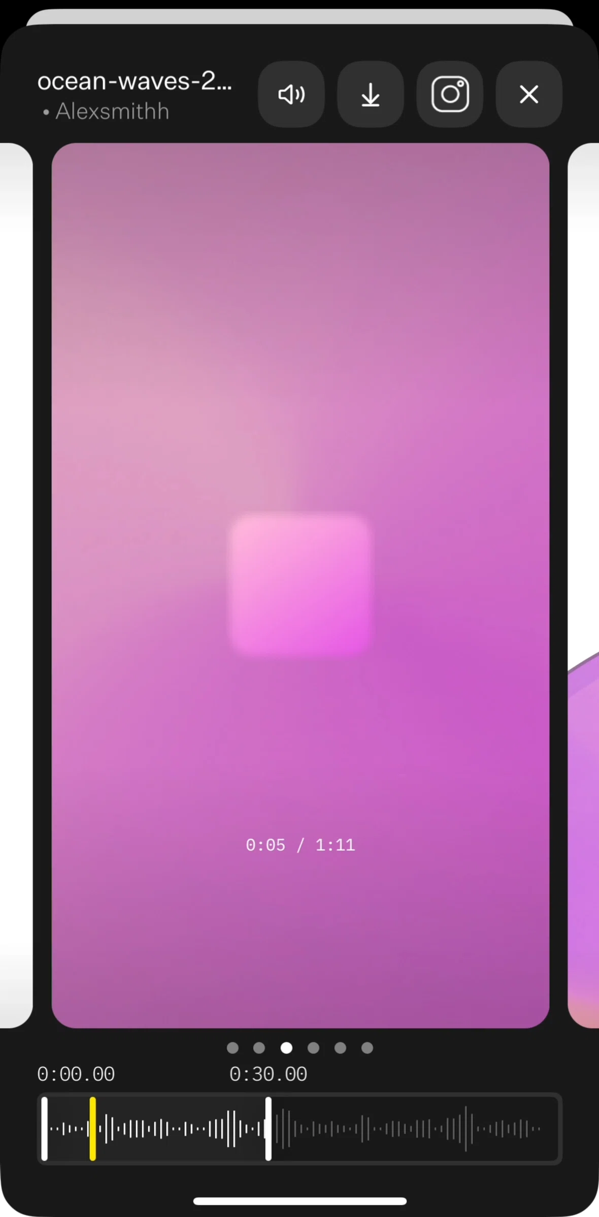 [untitled] Screen screen in the Share to Instagram flow