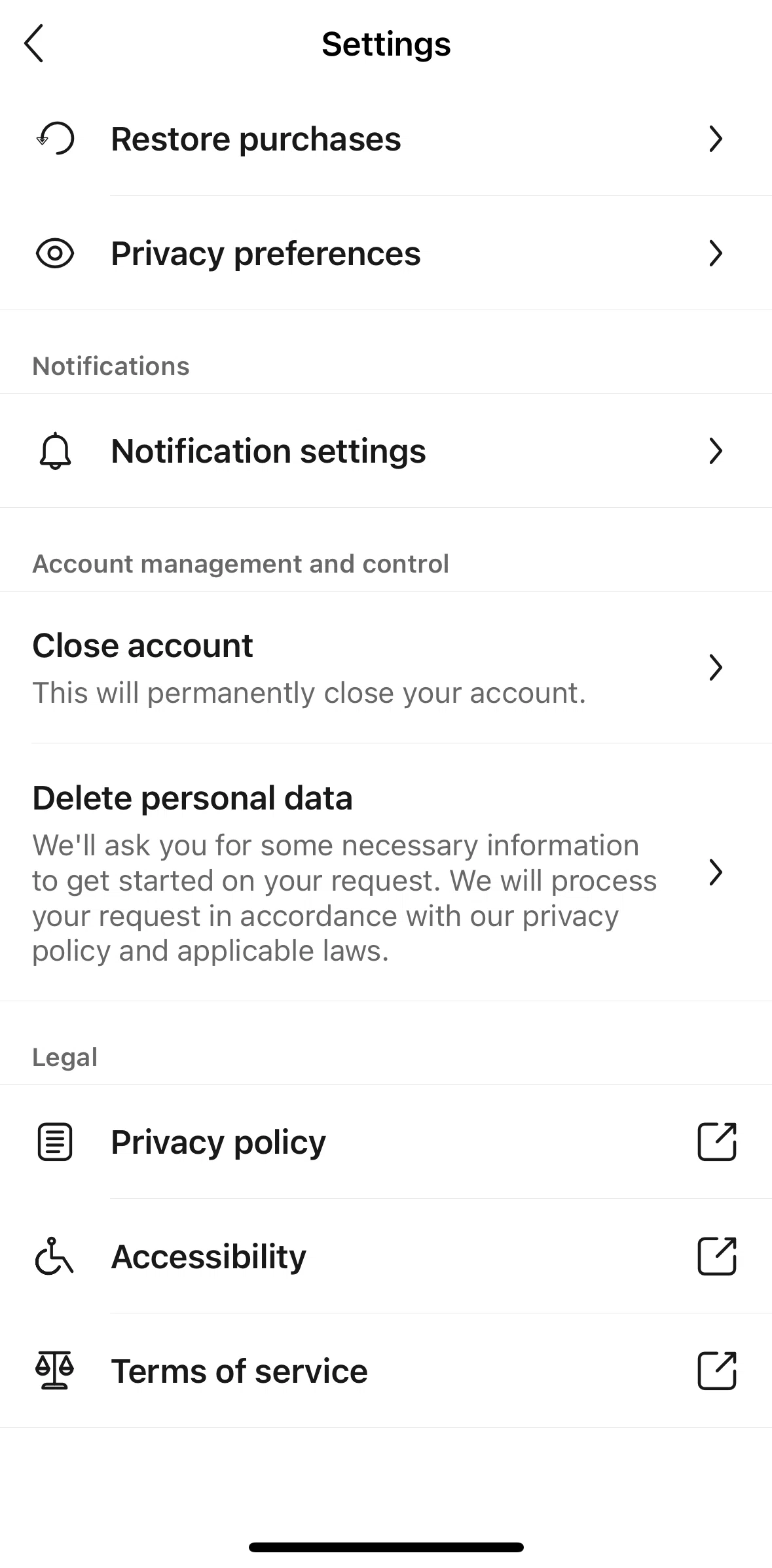 Upwork Screen screen in the Customizing notification settings flow