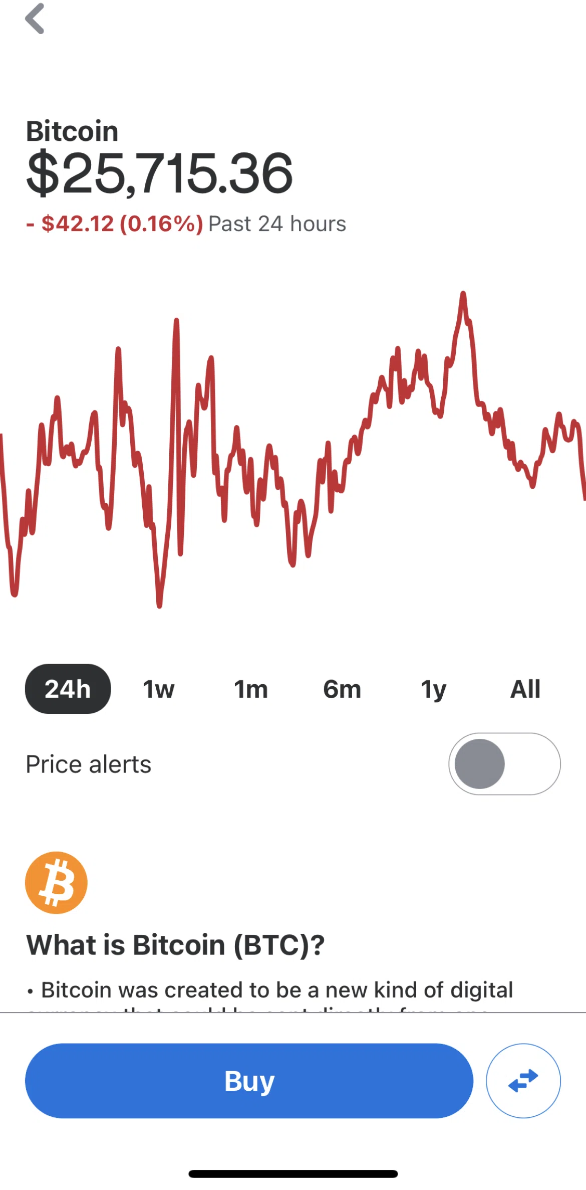Venmo Screen screen in the Crypto detail flow
